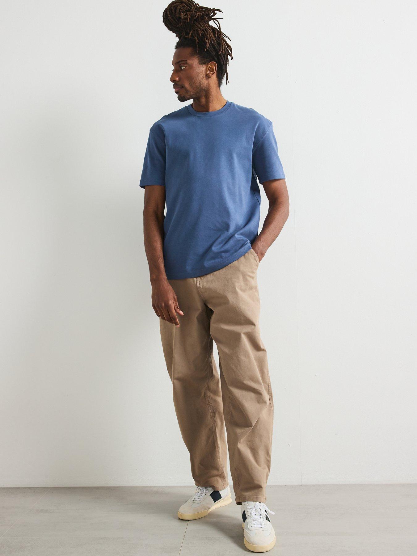  image of very-man-relaxed-fit-interlock-t-shirt-blue