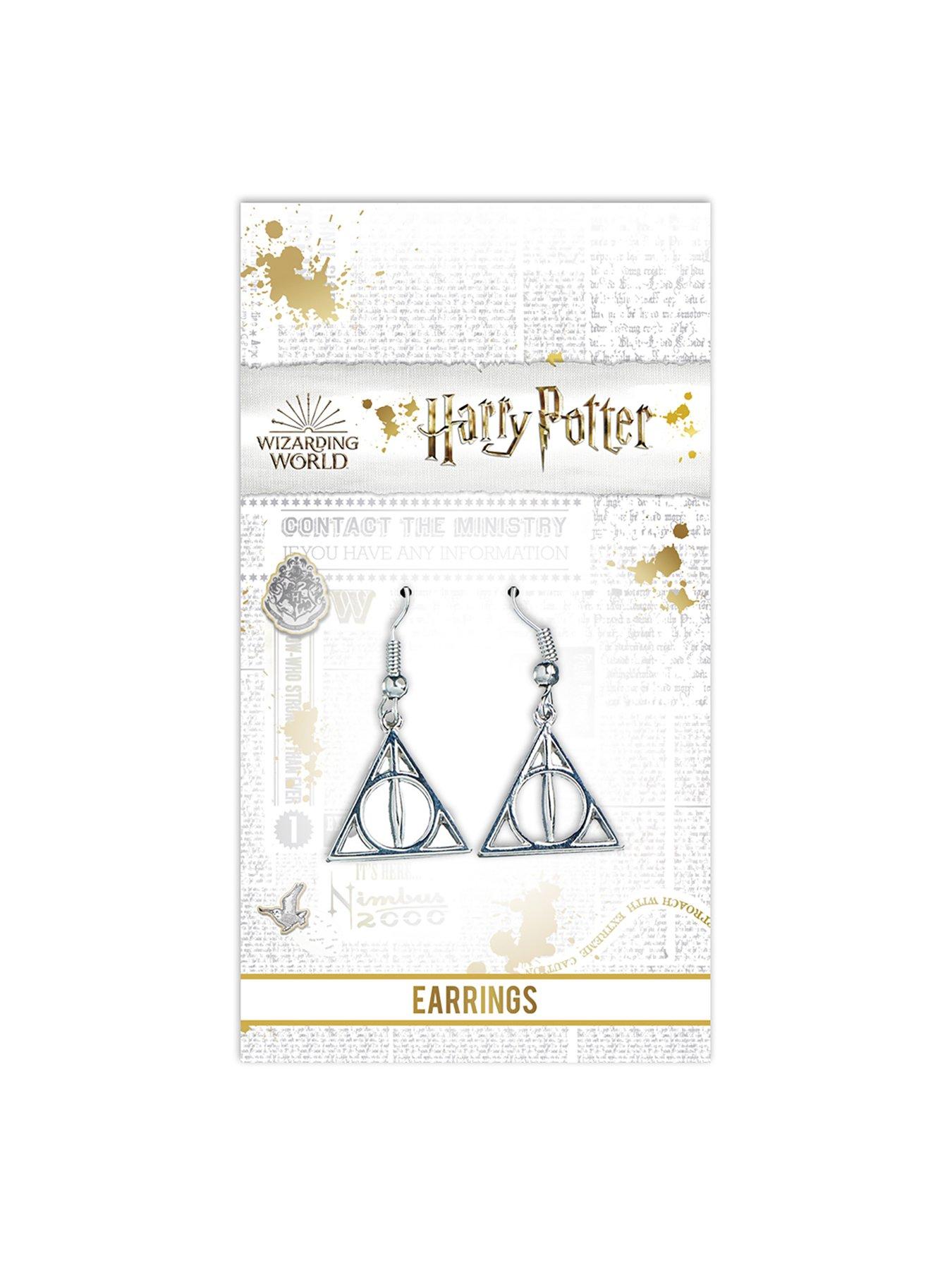  image of harry-potter-deathly-hallows-drop-earrings