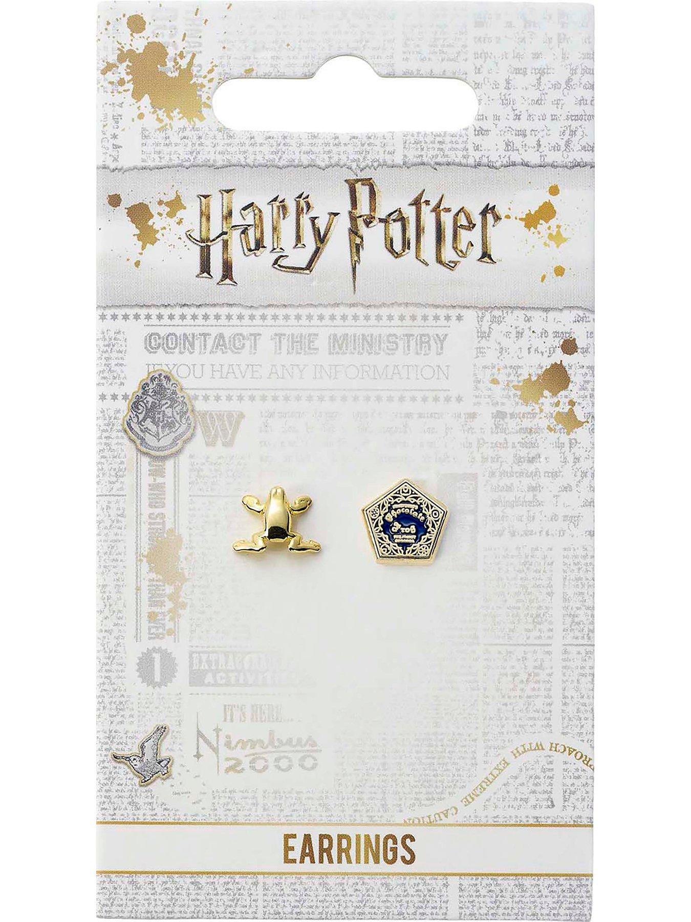 Image 2 of 2 of Harry Potter Chocolate Frog &amp; Box Stud Earrings