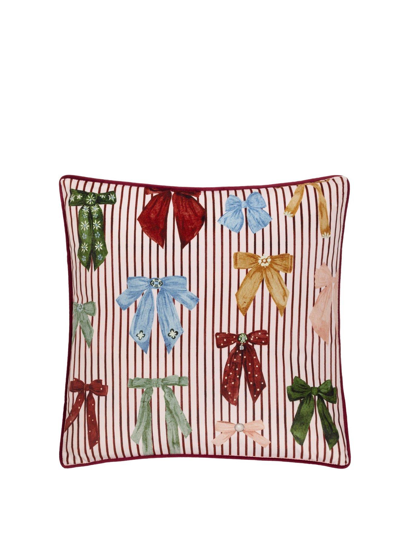 undefined Noortje Bows Cushion - Silk Pink