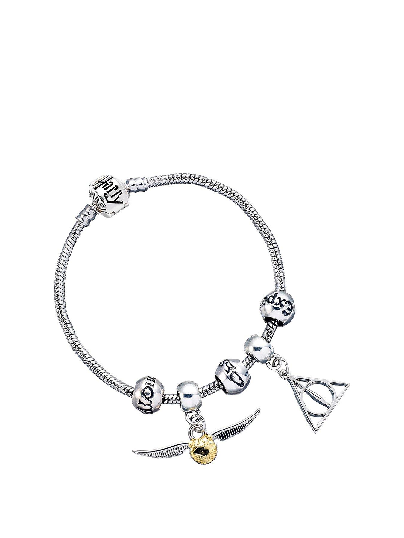 Image 1 of 2 of Harry Potter Charm Bracelet including charms Silver