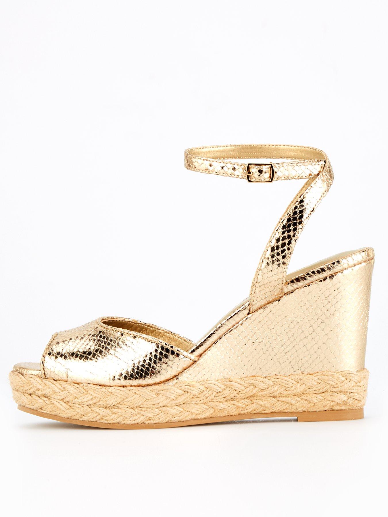 V by Very Peep Toe Wedge Littlewoods