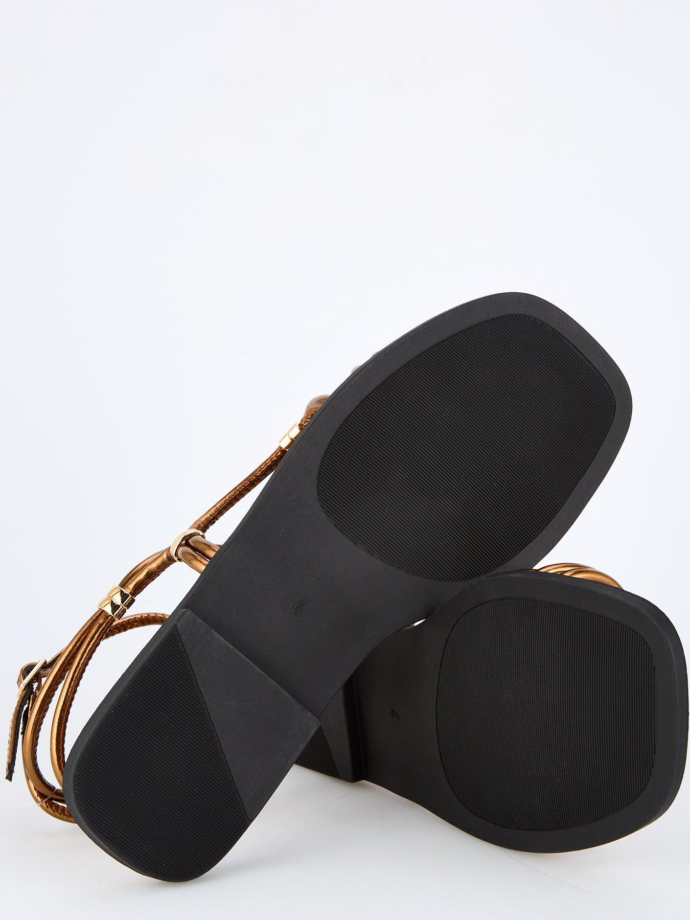  image of v-by-very-strappy-sandals-bronze