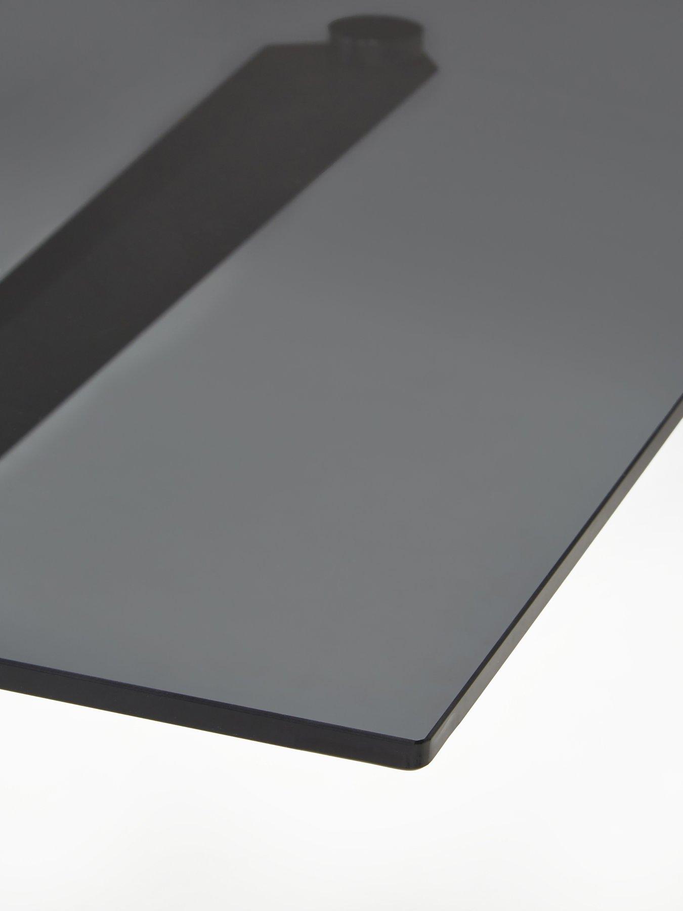  image of very-home-chopstick-black-130nbspcm-rectangular-dining-table-4-arabella-greynbspchairs