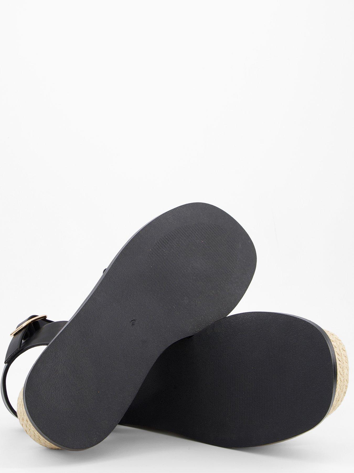  image of v-by-very-raffia-wedge-with-stitch-detail
