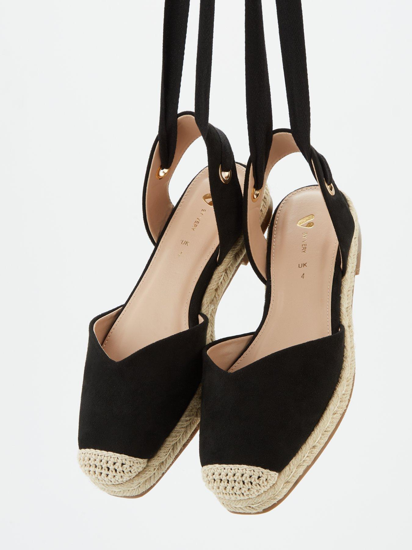 Image 7 of 7 of V by Very Flat Espadrille Shoe - Black