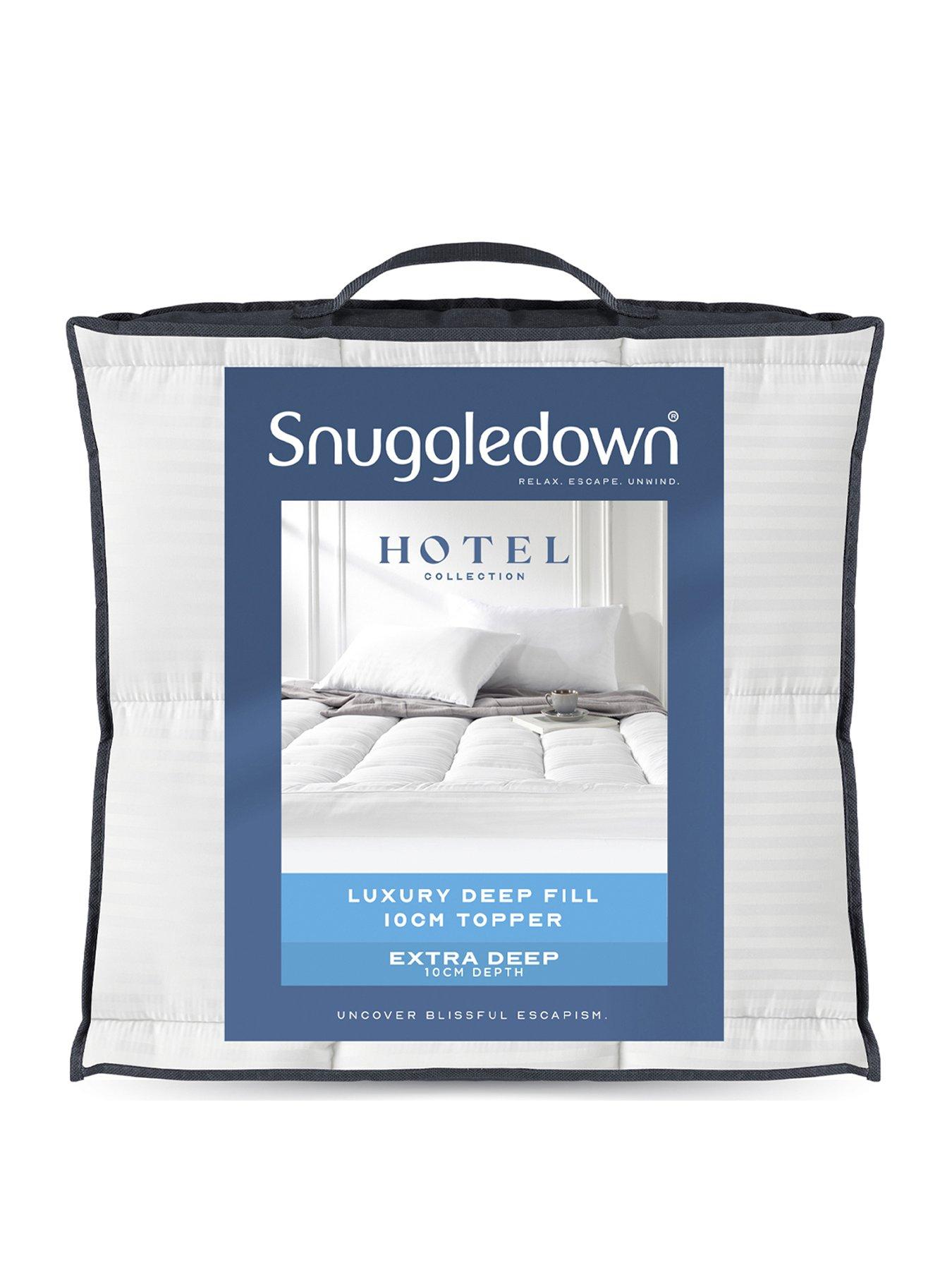  image of snuggledown-of-norway-snuggledown-luxury-deep-fill-10cm-woven-mattress-topper