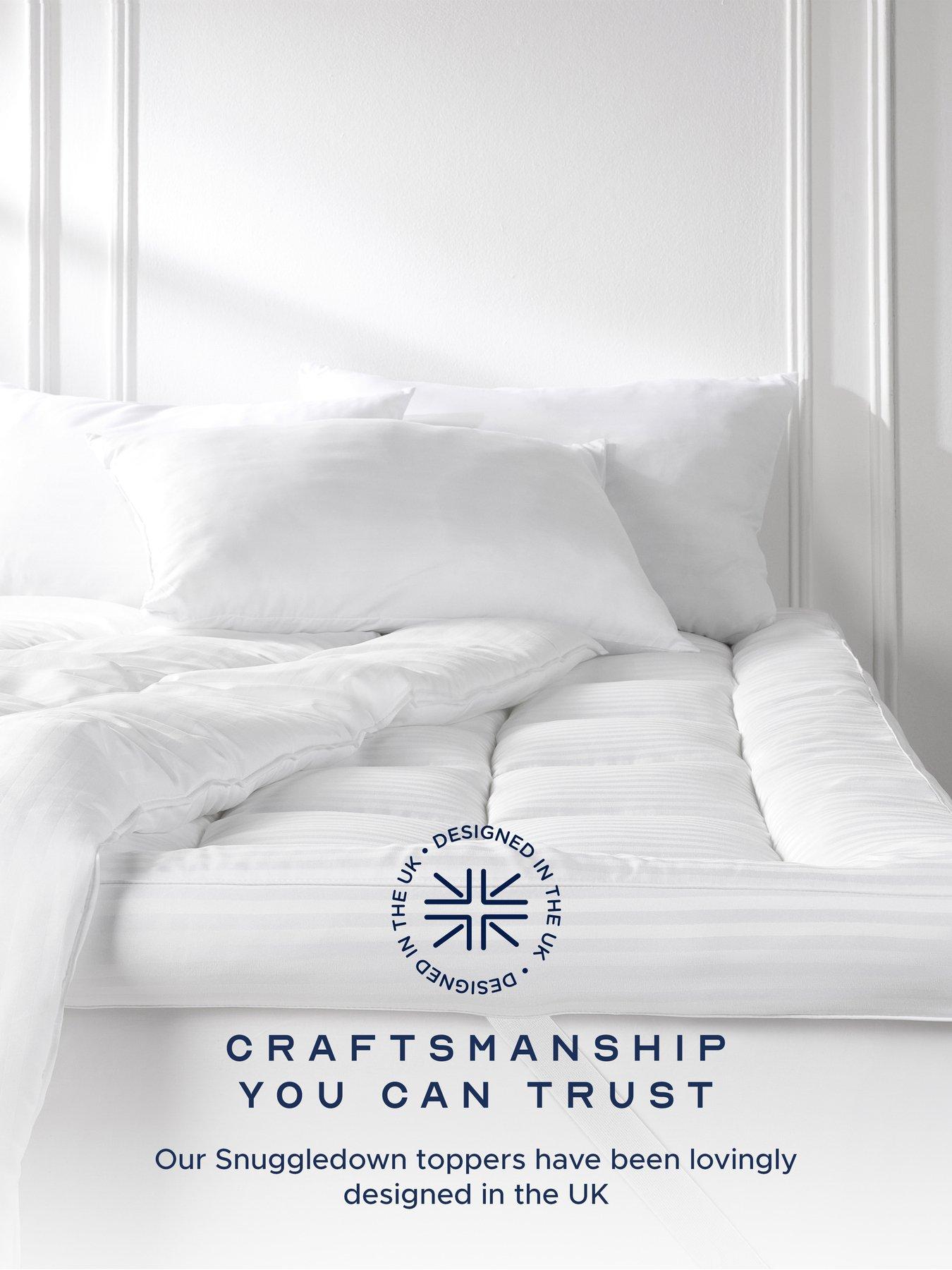  image of snuggledown-of-norway-snuggledown-luxury-deep-fill-10cm-woven-mattress-topper