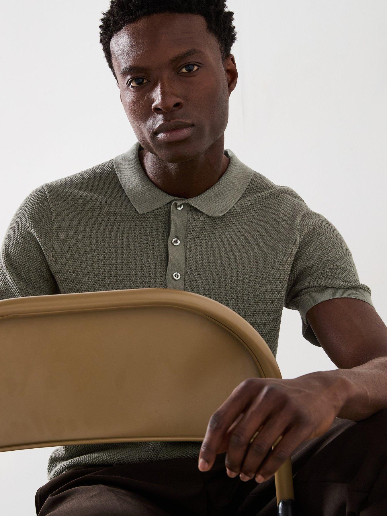 undefined Textured Knitted Polo - Green