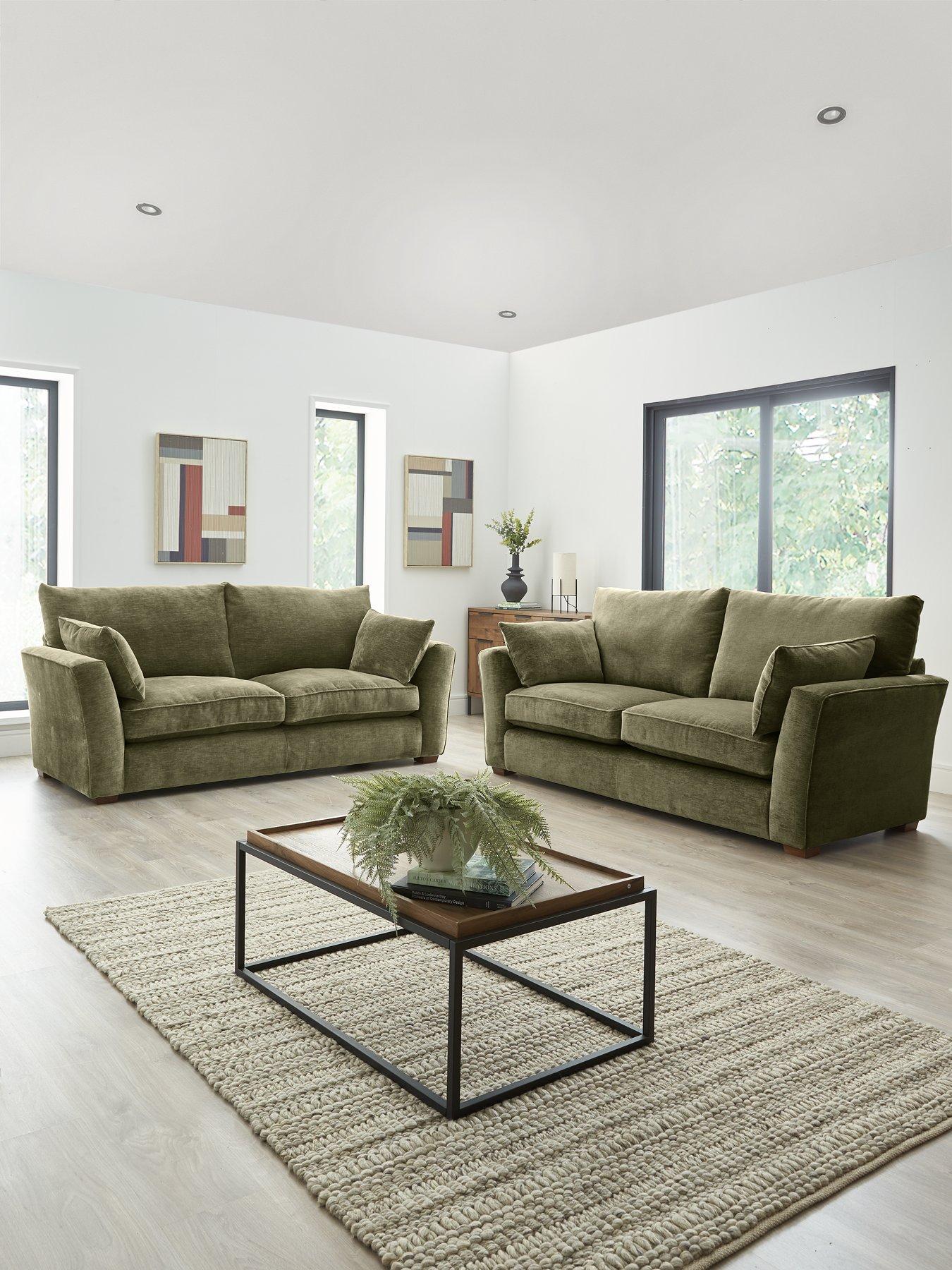 undefined Strata 3 + 2 Seater Fabric Sofa Set (Buy  &  SAVE!) - Made to order in the UK