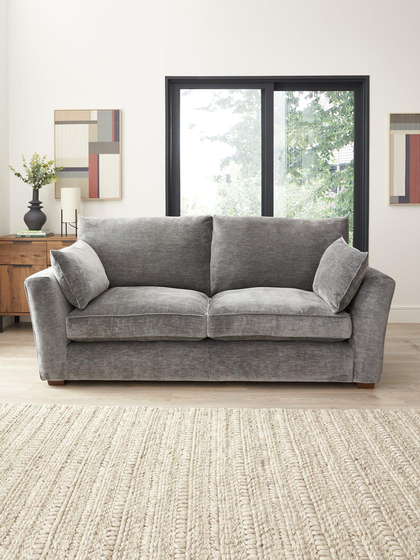  image of very-home-strata-3-seater-fabric-sofa
