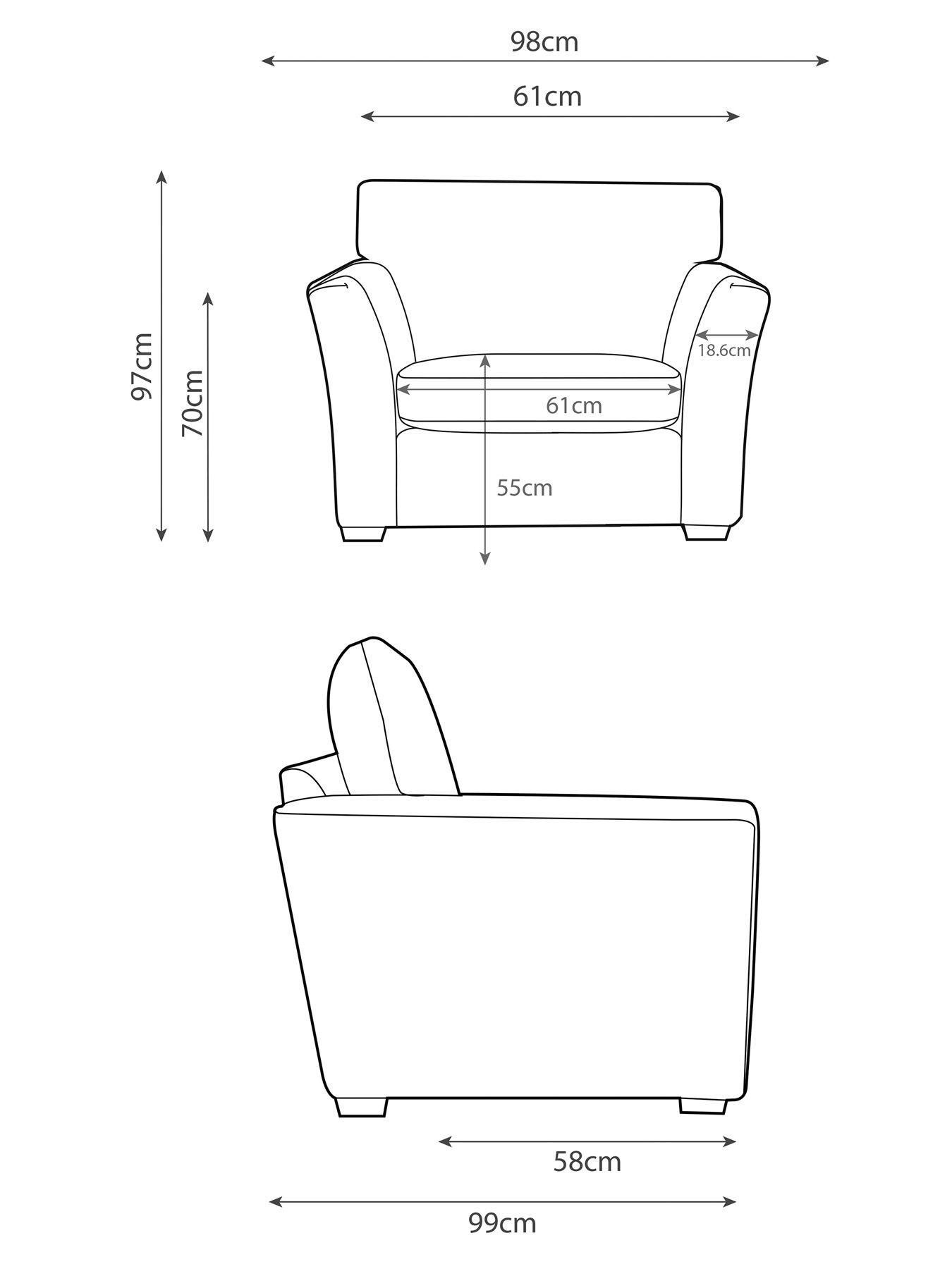 Image 7 of 7 of Very Home Strata Fabric Armchair&nbsp;- Made to order in the UK