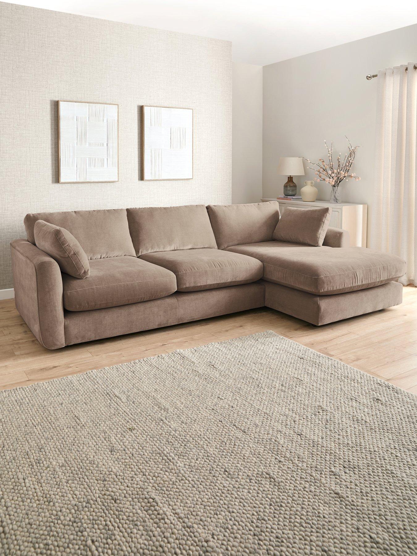 front image of very-home-monte-carlo-fabric-right-hand-corner-chaise-sofa