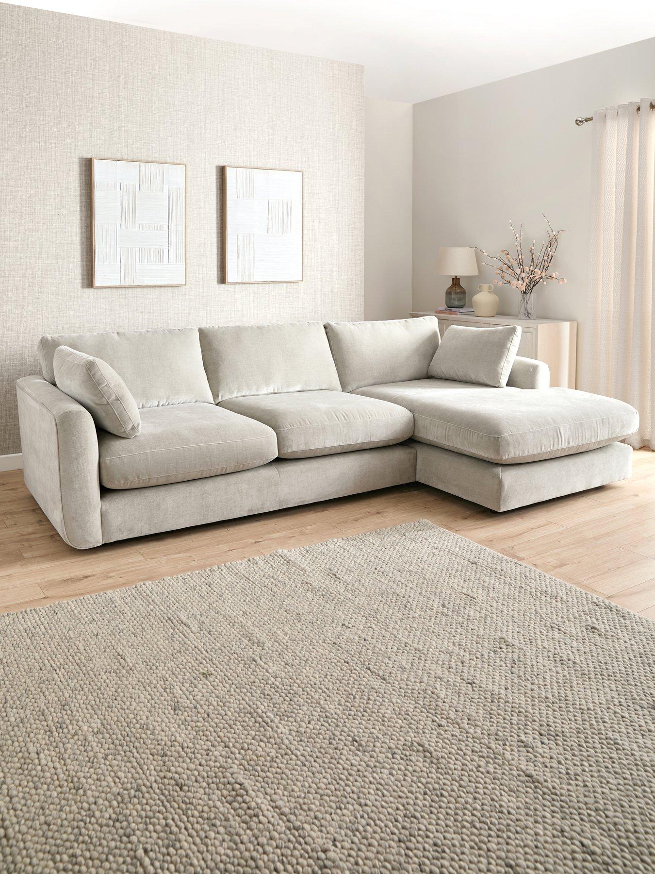 undefined Monte Carlo Fabric Right Hand Corner Chaise Sofa - Made to order in the UK