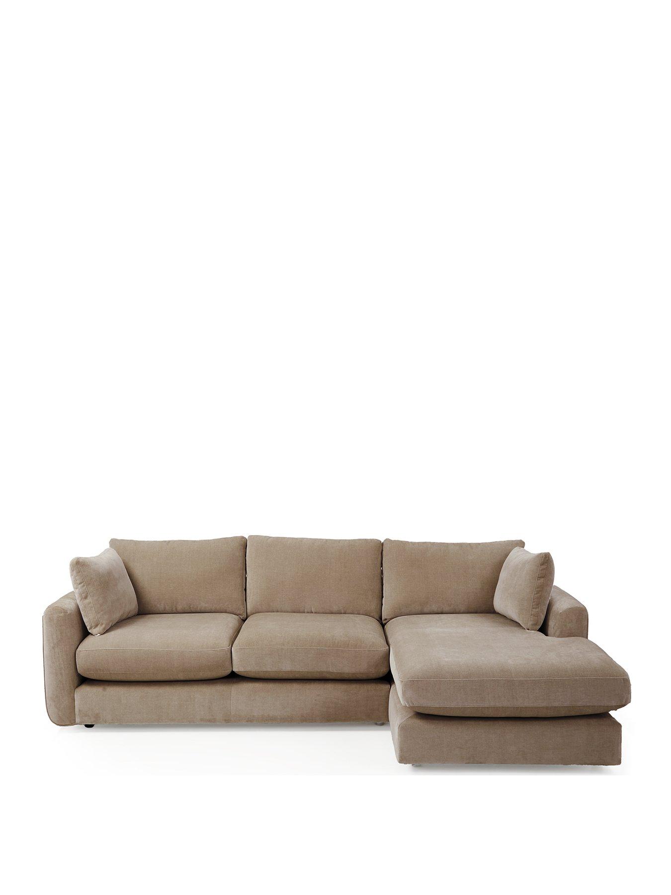  image of very-home-monte-carlo-fabric-right-hand-corner-chaise-sofa
