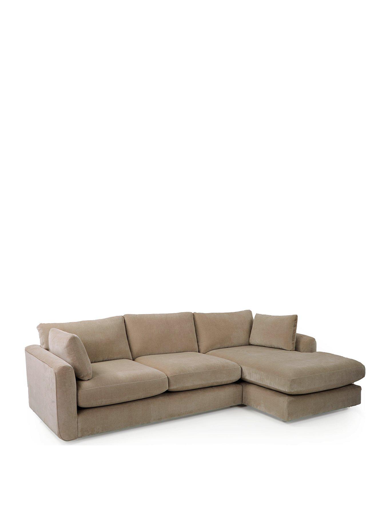  image of very-home-monte-carlo-fabric-right-hand-corner-chaise-sofa