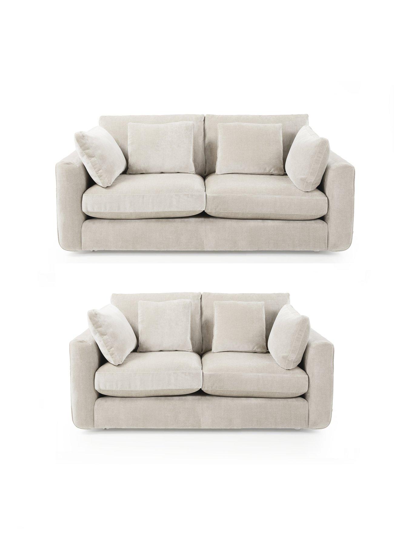 undefined Monte Carlo 3 + 2 Seater Fabric Sofa Set (Buy  &  SAVE!) - Made to order in the UK
