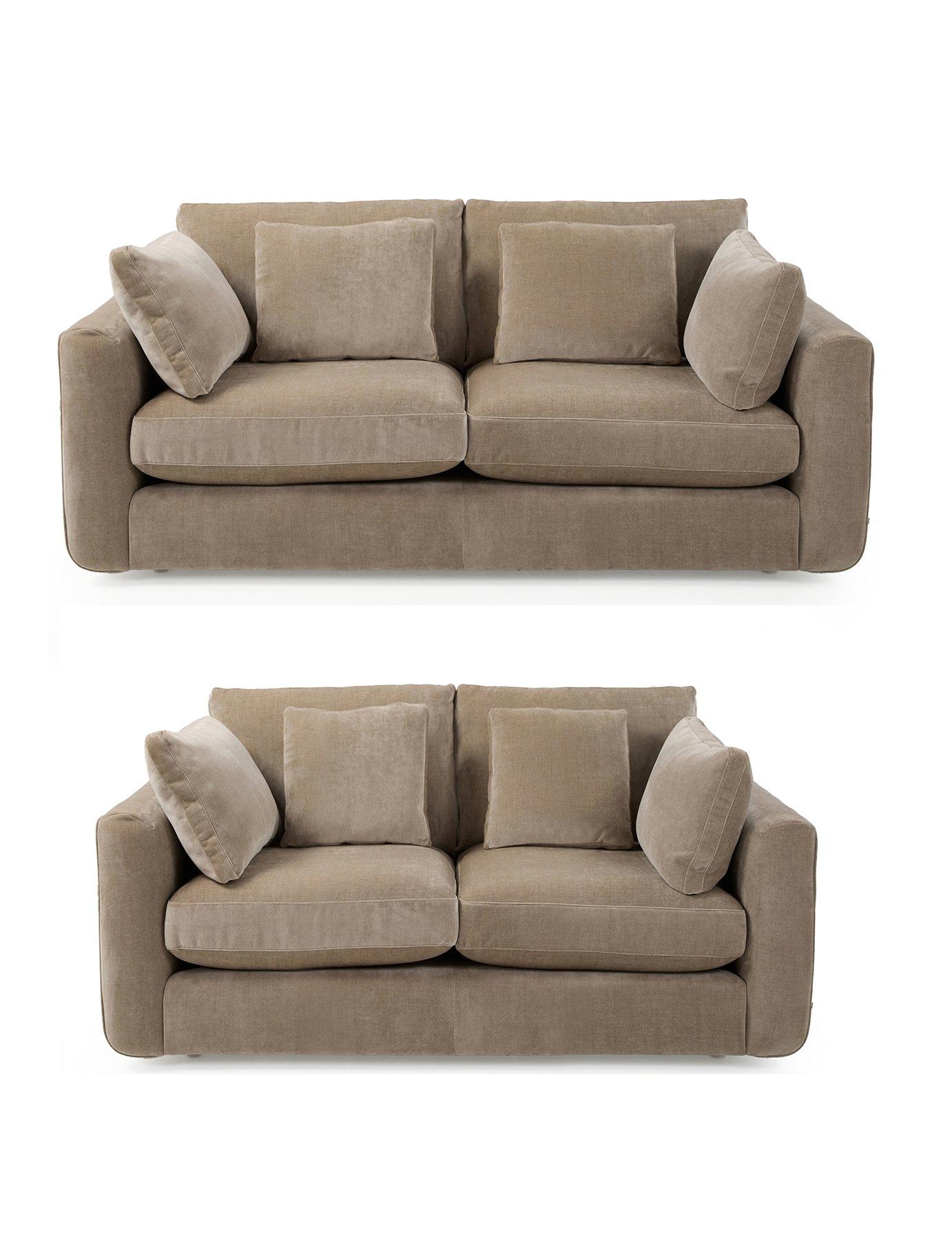  image of very-home-monte-carlo-3-2-seater-fabric-sofa-set-buy-amp-save