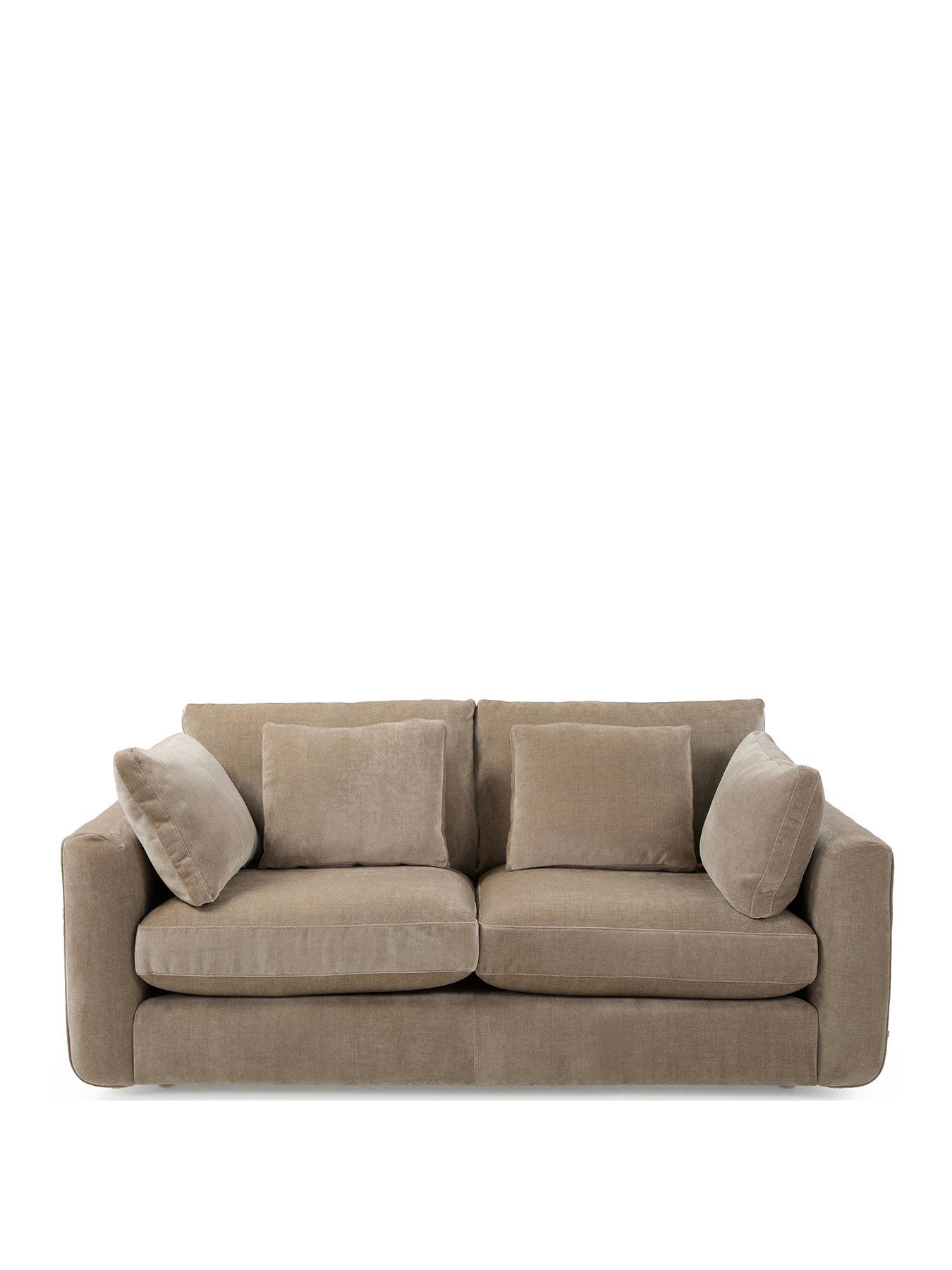  image of very-home-monte-carlo-3-seater-fabric-sofa