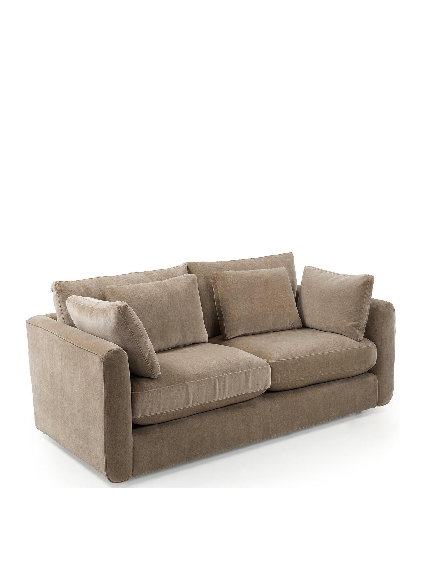  image of very-home-monte-carlo-3-seater-fabric-sofa