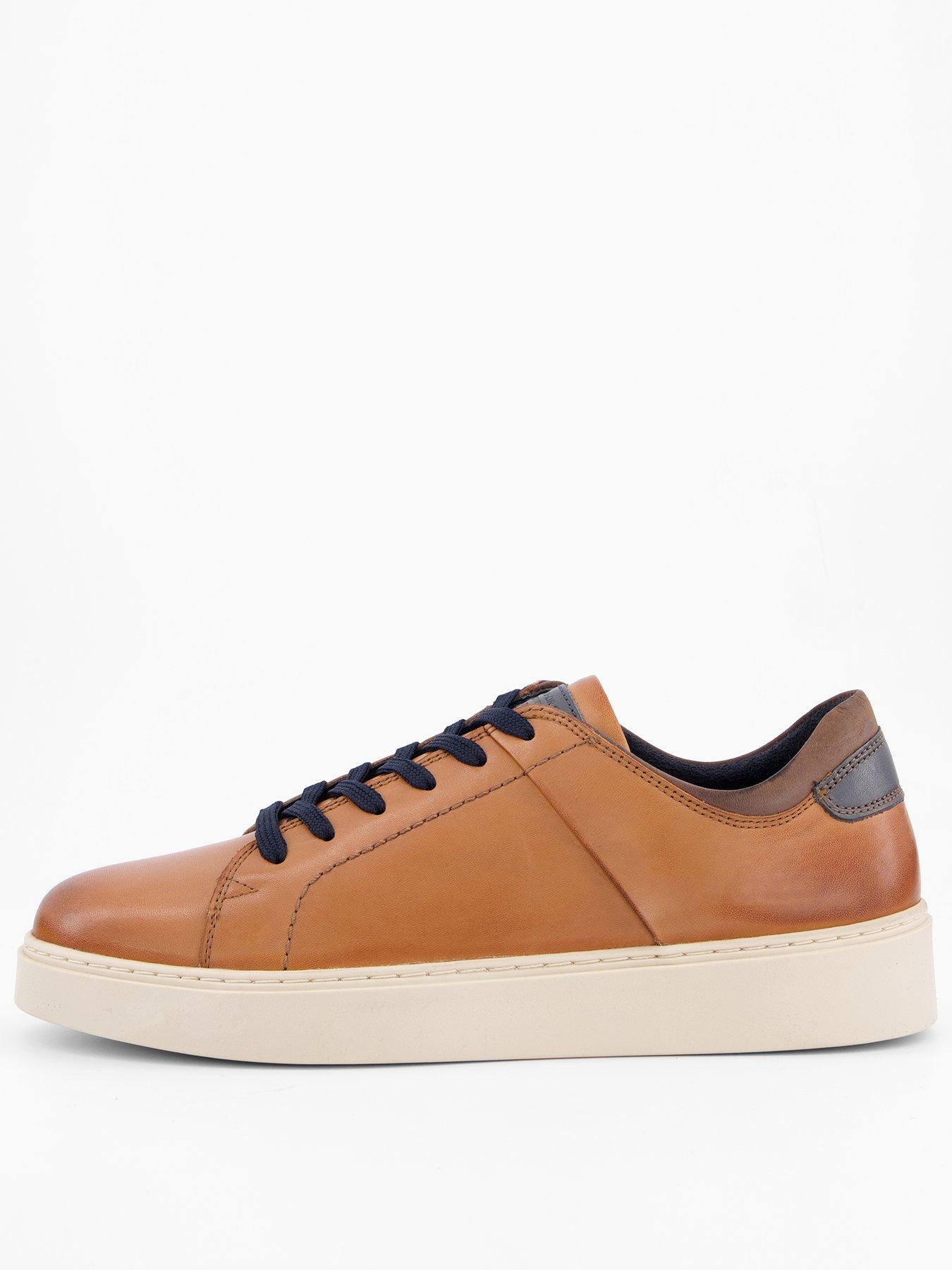 undefined Leather Trainer - Tan