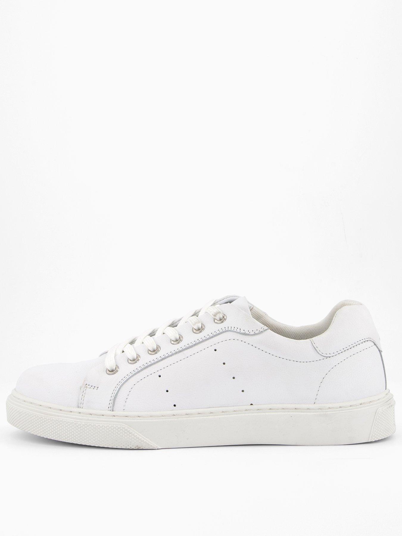 Very Man Leather Trainer - White