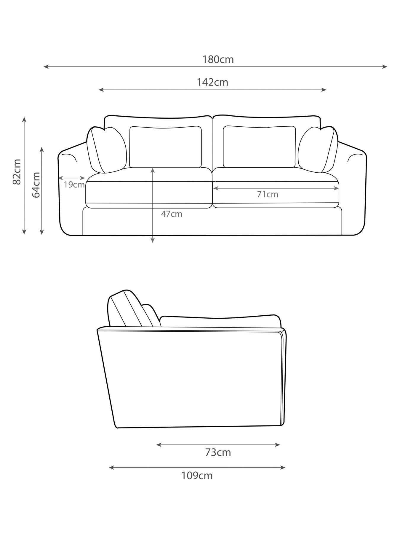 Image 7 of 7 of Very Home Monte Carlo 2 Seater Fabric Sofa&nbsp;- Made to order in the UK