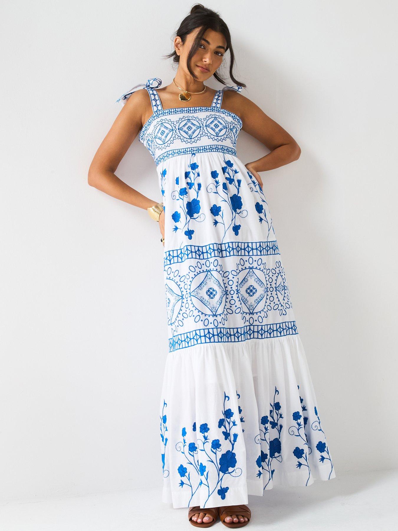 blue midaxi dress For Love & Lemons main image 0