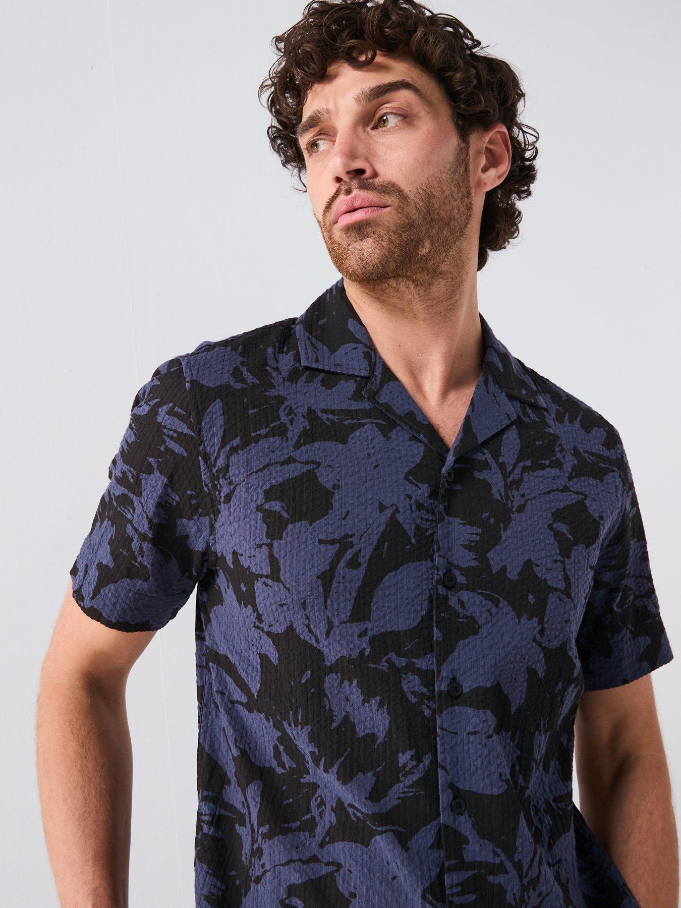 very-man-printed-seersucker-shirt-navy