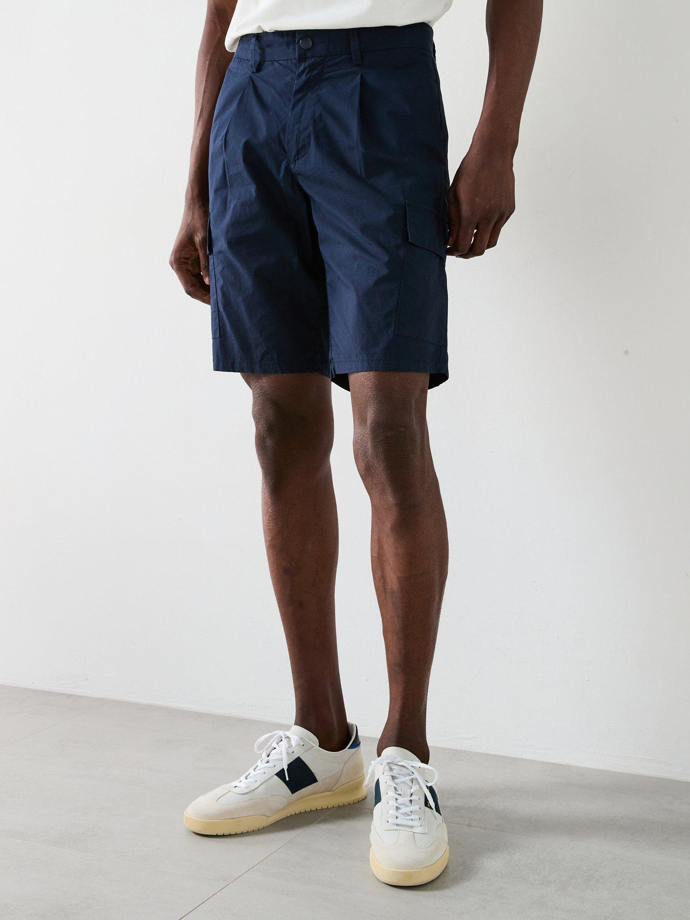 Image 1 of 6 of Very Man Pleated Cargo Short - Navy
