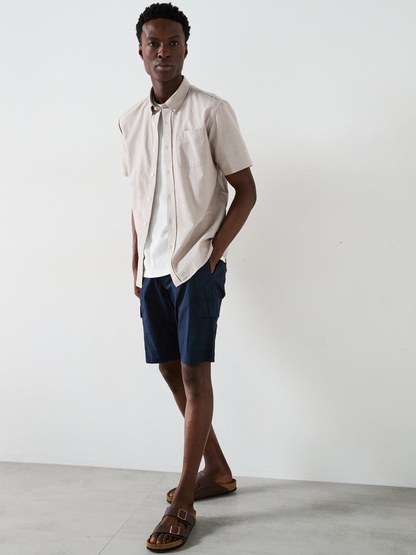 Image 3 of 6 of Very Man Pleated Cargo Short - Navy