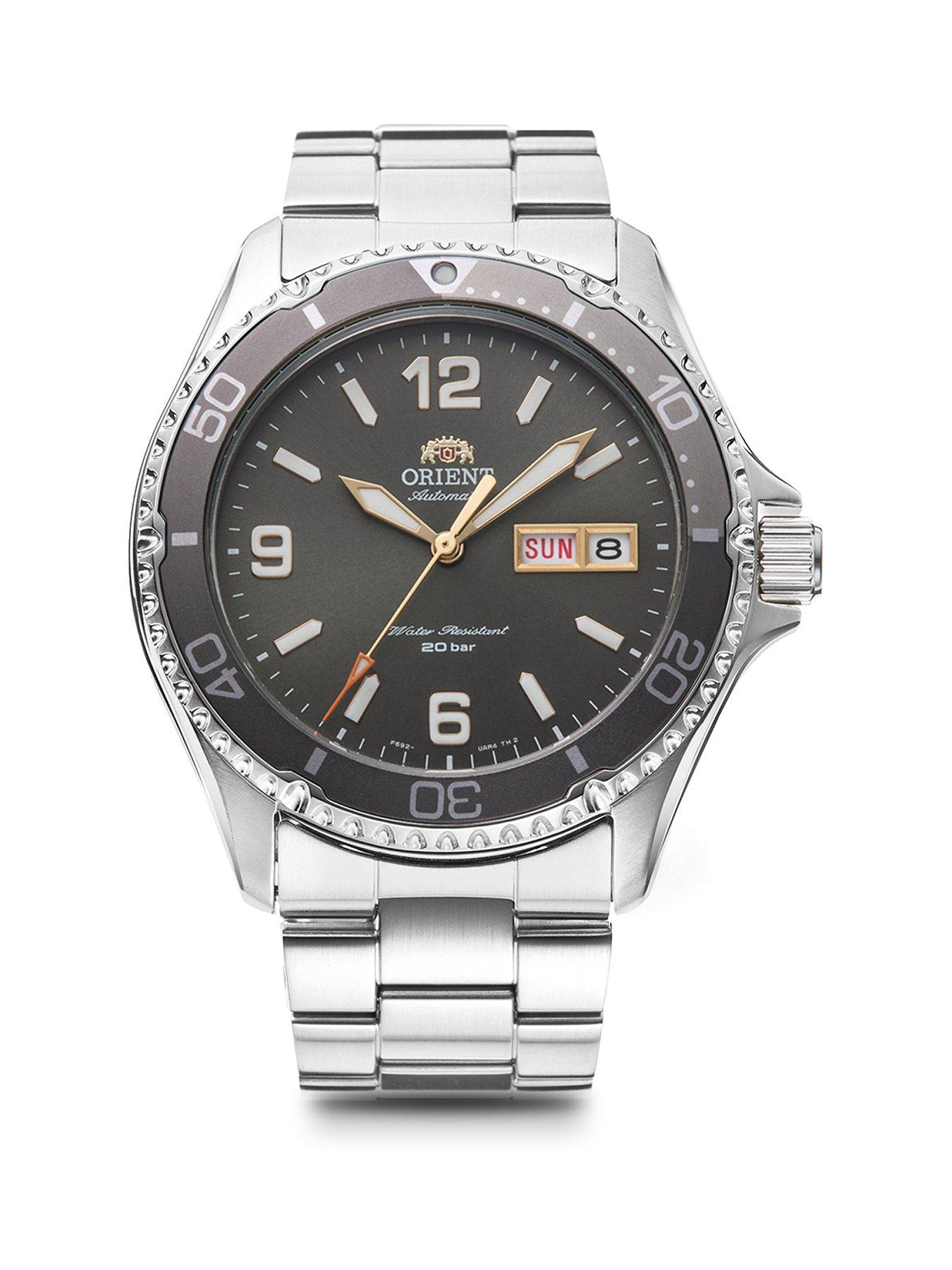 Image 1 of 3 of Orient Automatic Mako 2023 200m W/R Divers Watch with Grey Dial and Stainless Steel Case and Bracelet&nbsp;and Unidirectional Bezel