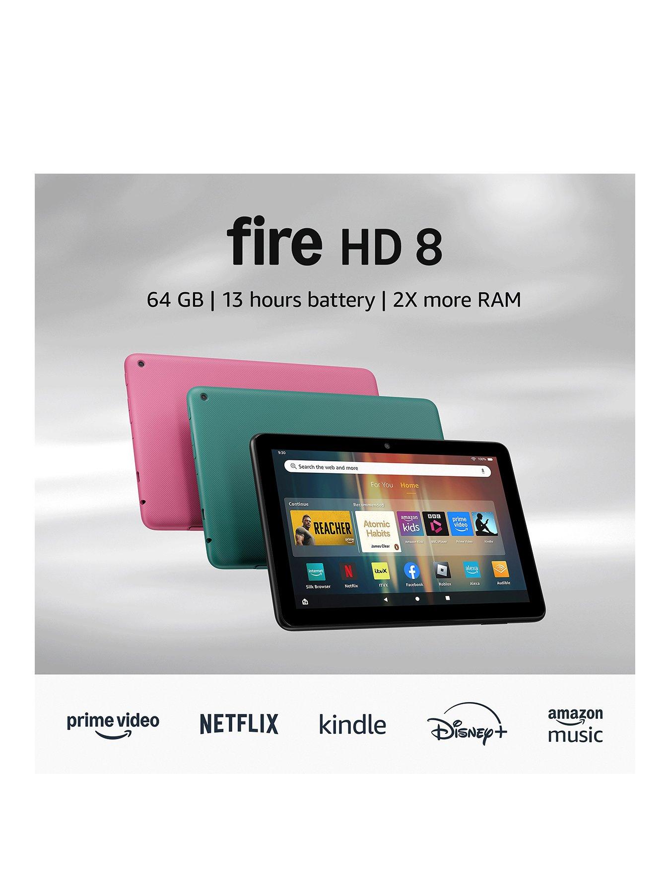 Amazon Fire HD 8 tablet, 8' HD Display, 4GB memory, 64GB, Black