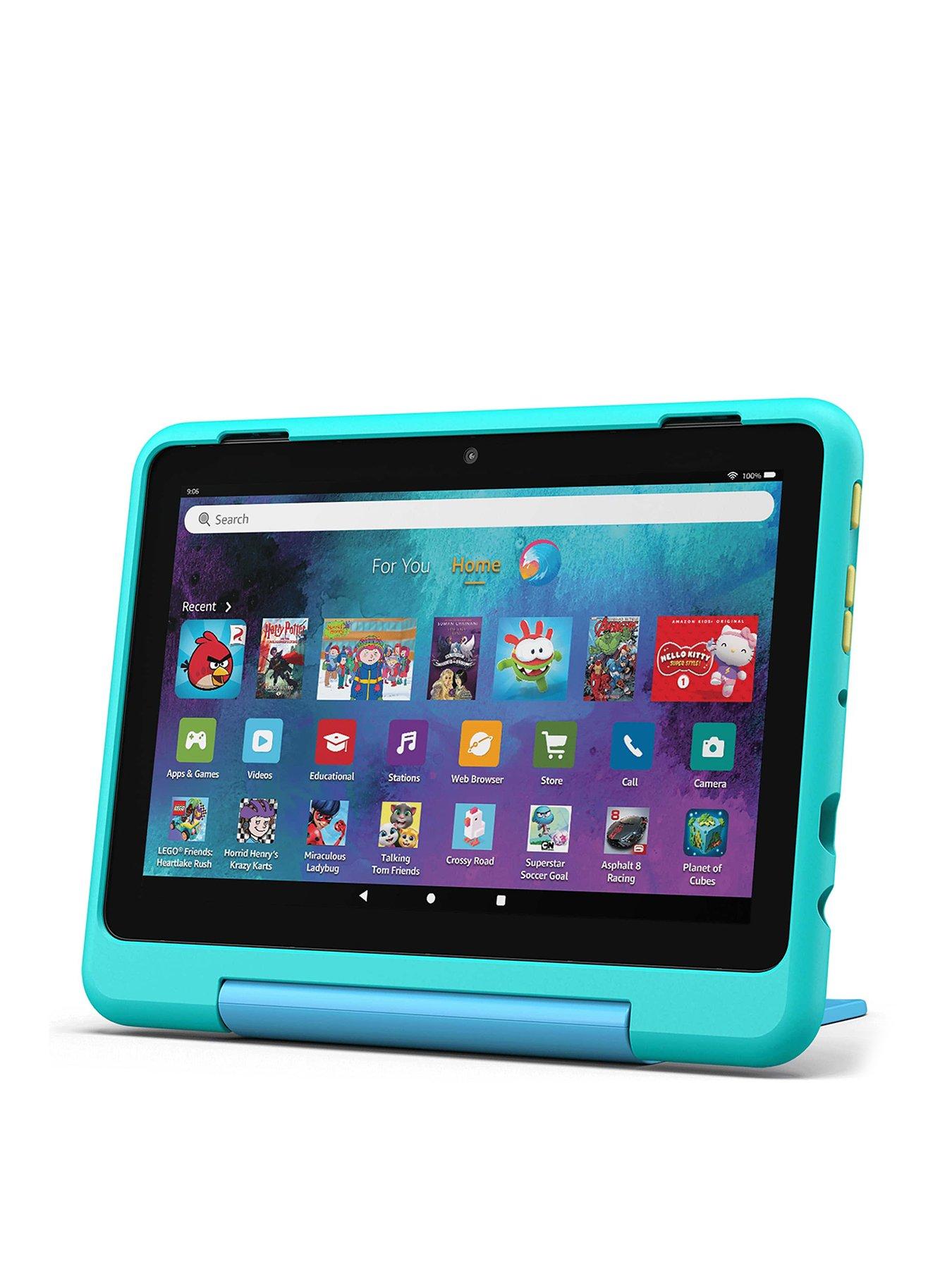 Amazon Fire HD 8 Kids Pro tablet, ages 6-12 , 3GB memory, 8" HD screen, 32GB, Hello Teal, (2024 release)