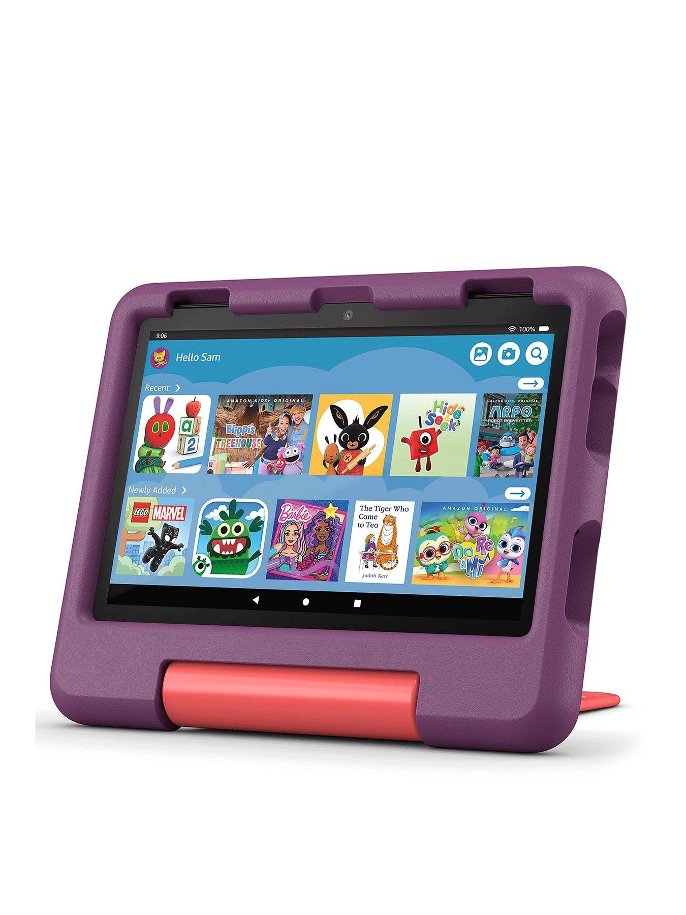 Amazon Fire HD 8 Kids tablet, ages 3-7 , 3GB memory, 32GB, Grape, (2024 release)