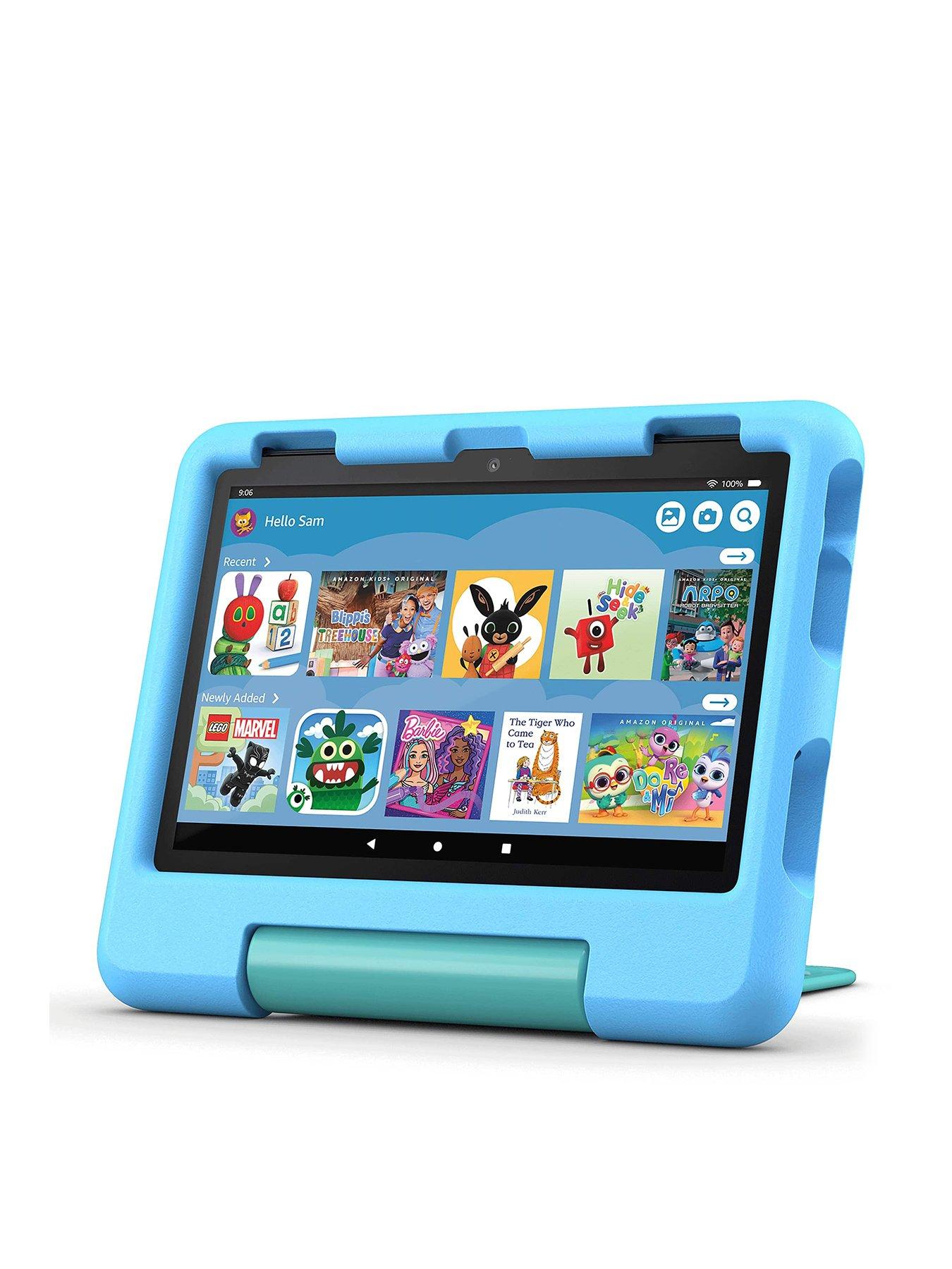 undefined Fire HD 8 Kids tablet, ages 3-7 , 3GB memory, 32GB, Blue, (2024 release)