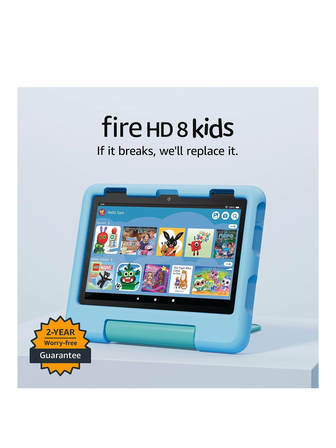 Amazon Fire HD 8 Kids tablet, ages 3-7 , 3GB memory, 32GB, Blue