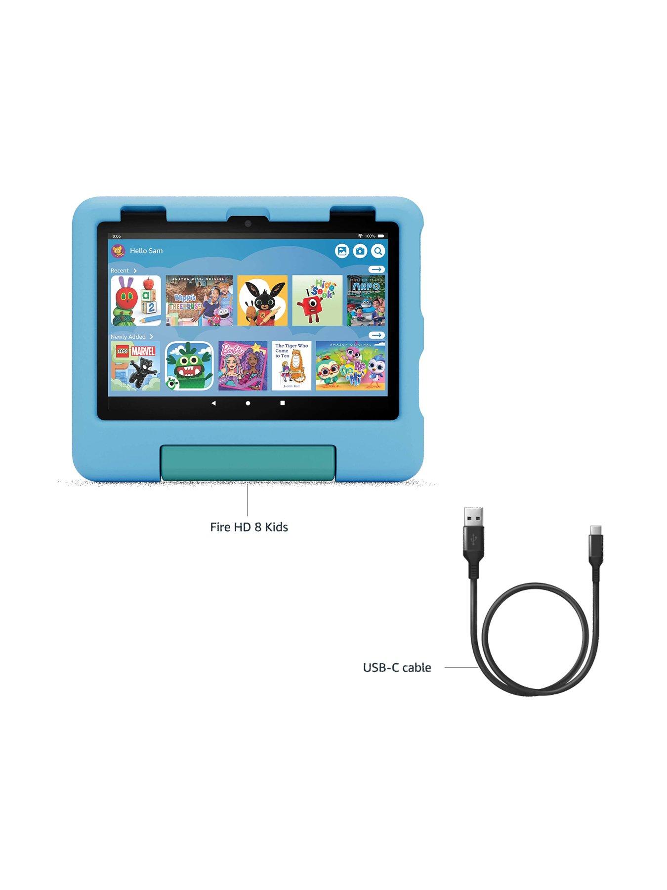 Amazon Fire HD 8 Kids tablet, ages 3-7 , 3GB memory, 32GB, Blue