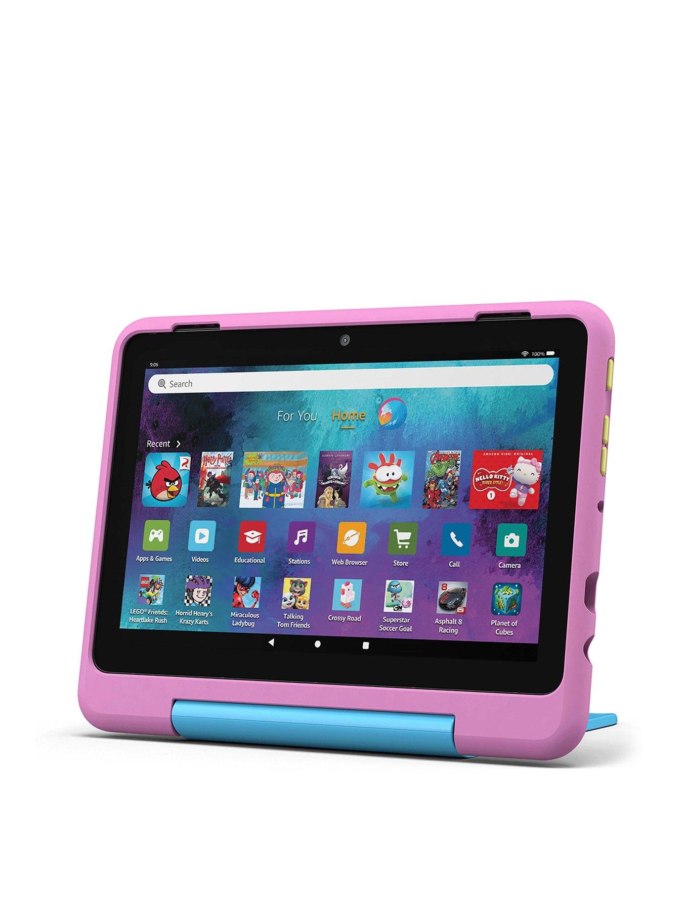 Amazon Fire HD 8 Kids Pro tablet, ages 6-12 , 3GB memory, 8" HD screen, 32GB, Jungle Cat, (2024 release)