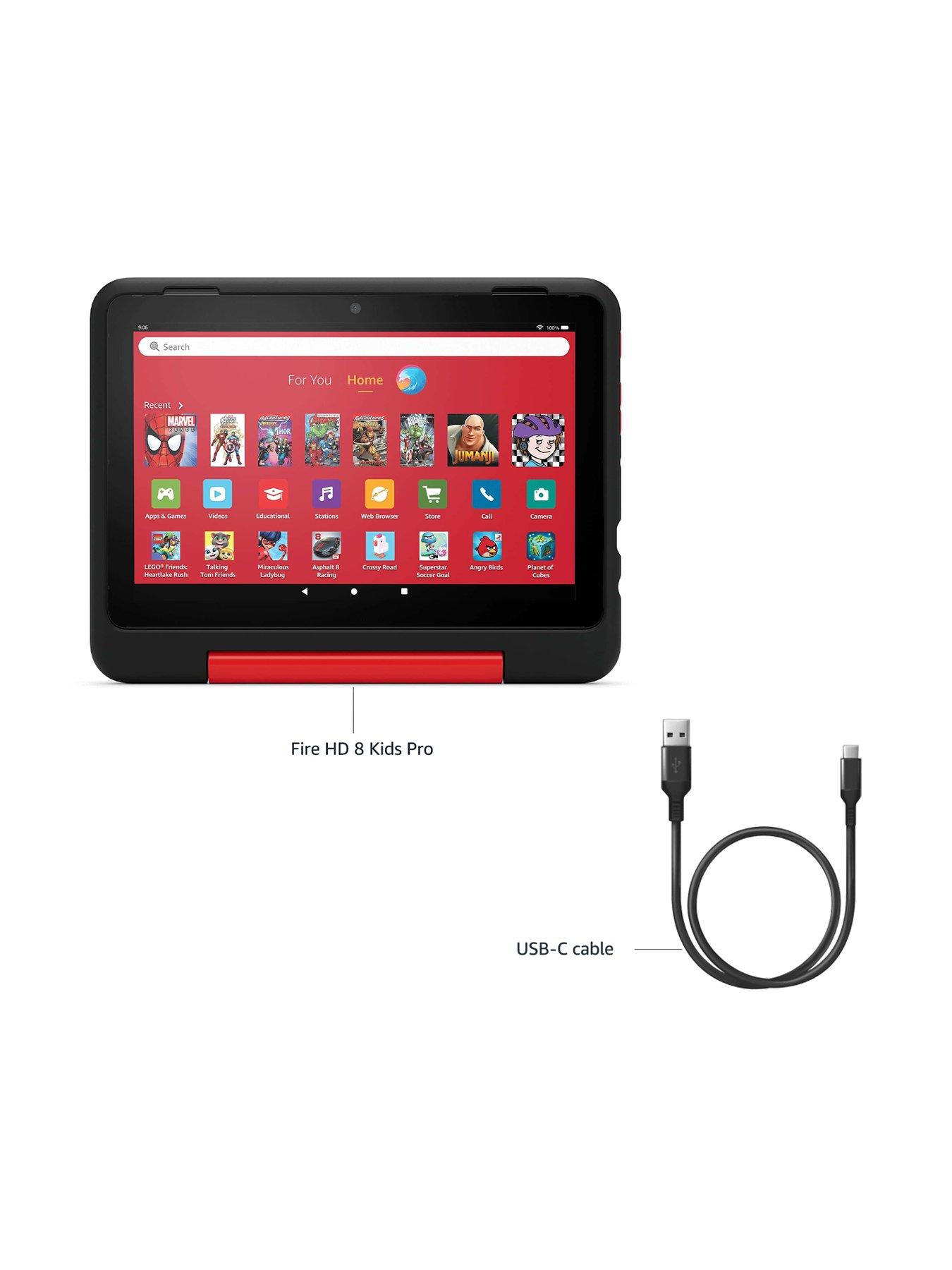  image of amazon-fire-hd-8-kids-pro-tablet-ages-6-12-3gb-memory-8-hd-screen-32gb-jungle-cat-2024-release