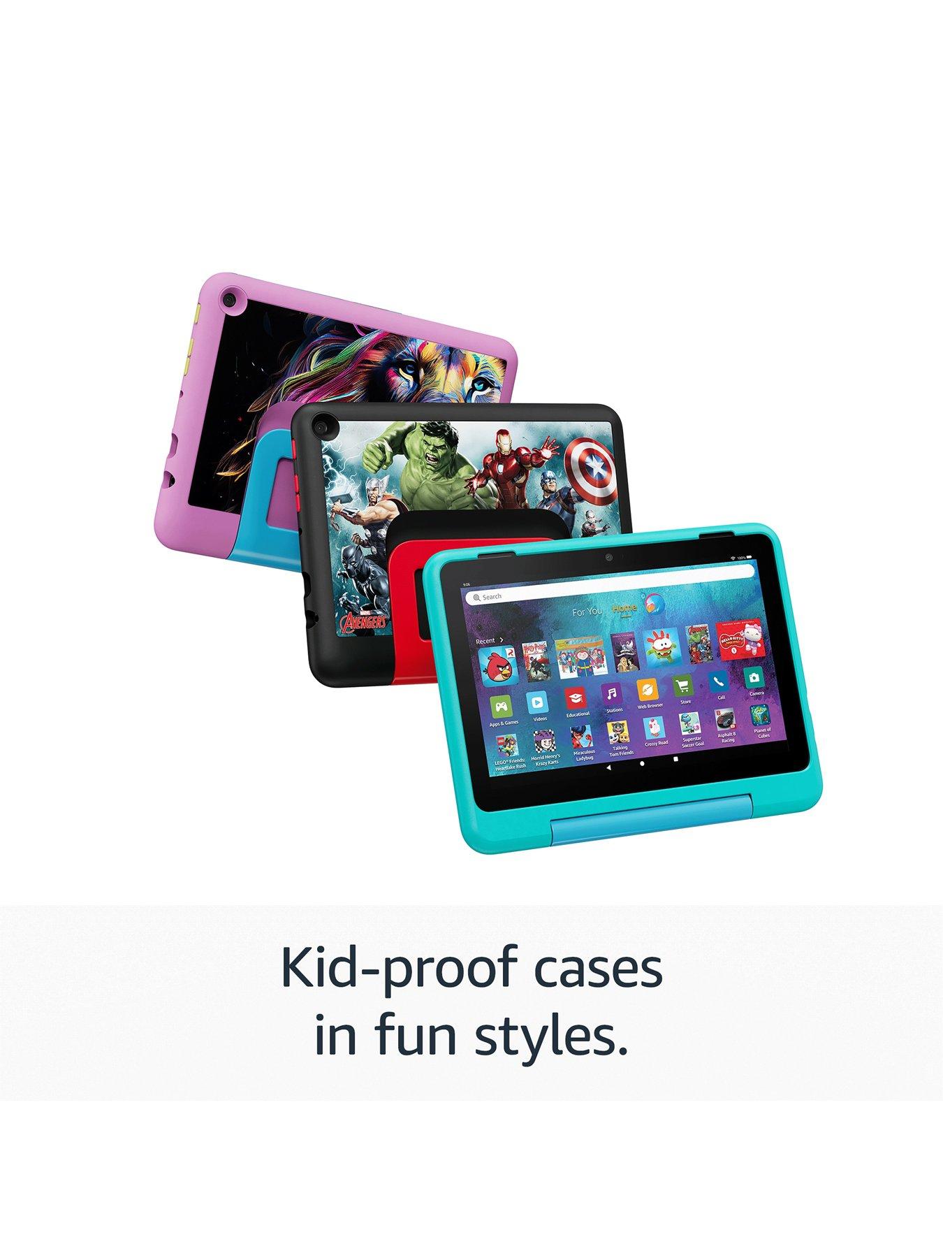  image of amazon-fire-hd-8-kids-pro-tablet-ages-6-12-3gb-memory-8-hd-screen-32gb-jungle-cat-2024-release