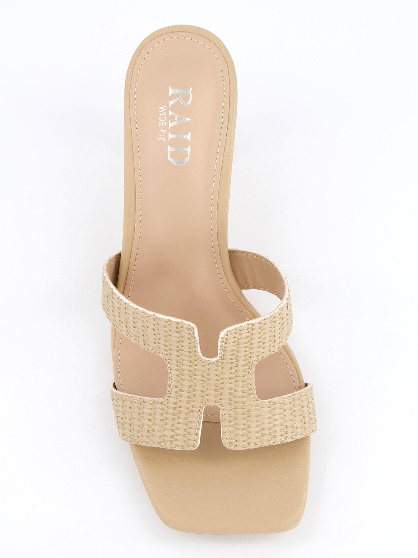  image of raid-wide-fit-zelda-sandals-heel-natural