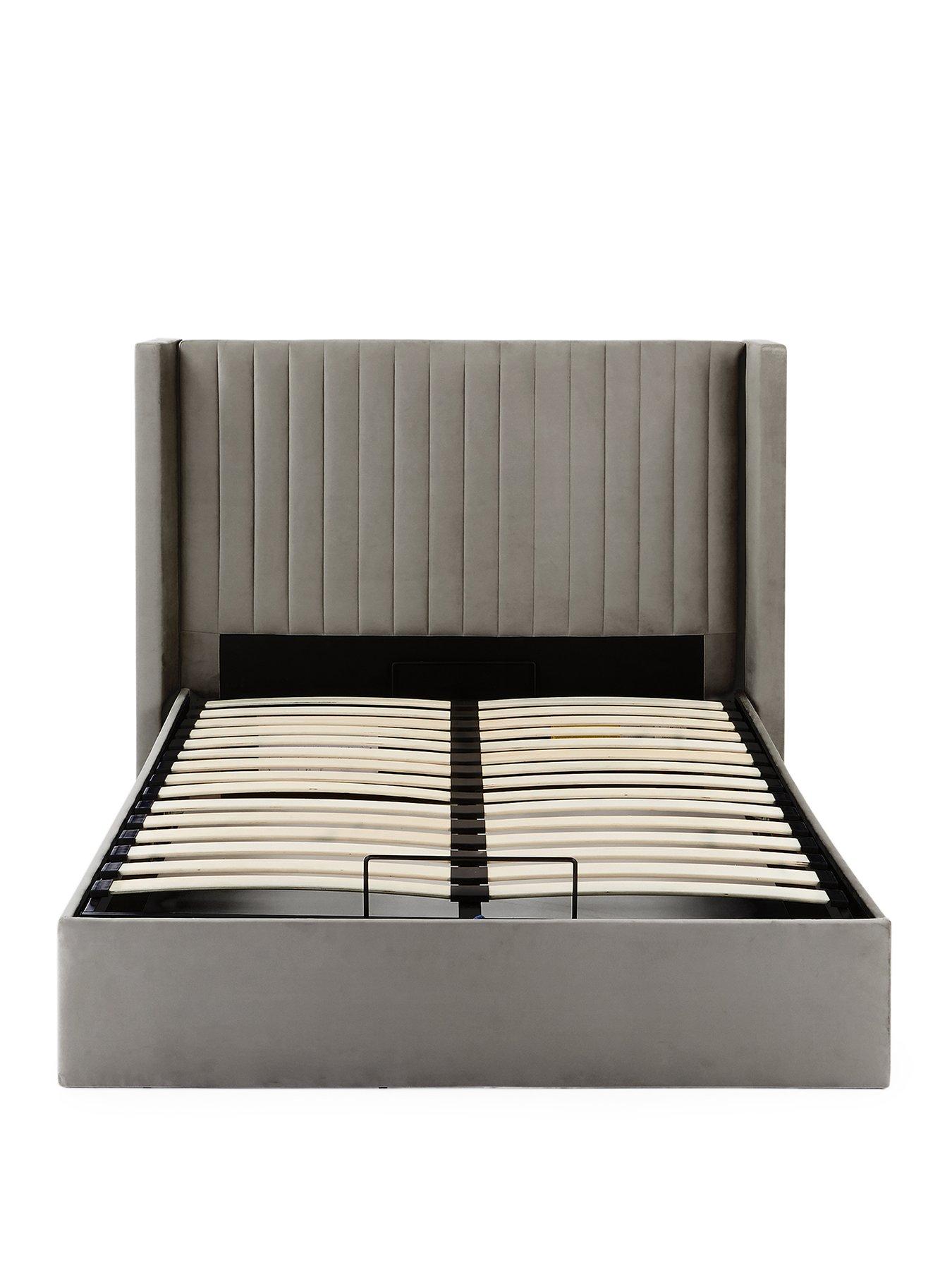 Image 2 of 7 of The Very Collection Haywood End Lift Up Storage Ottoman Bed with Mattress Options (Buy &amp; SAVE!) - Natural