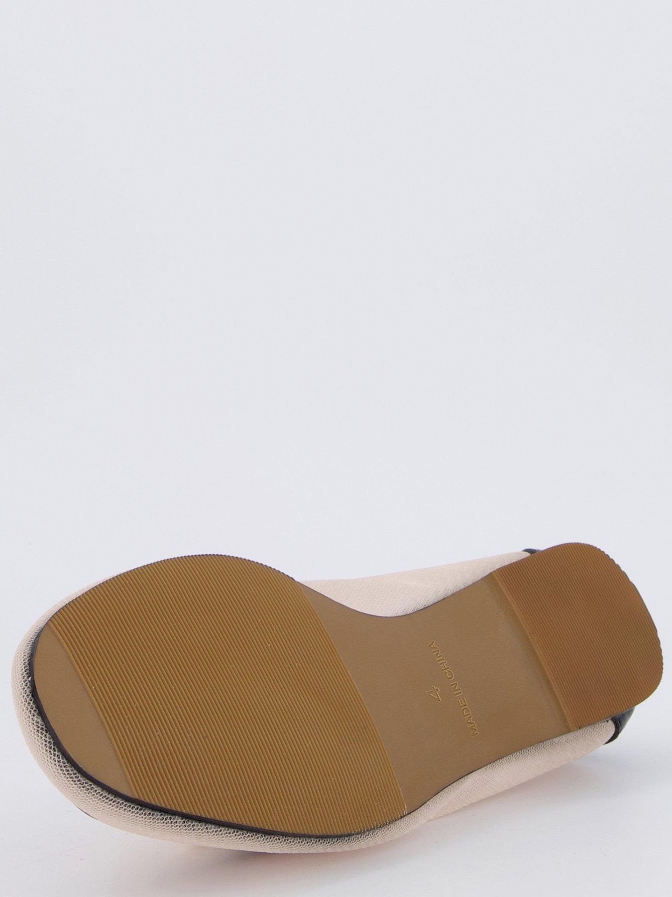 Image 4 of 7 of Raid Graice Mesh Loafer Shoes - Black and Cream