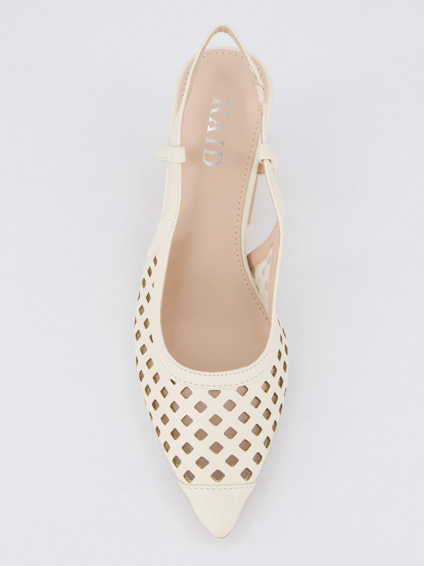 Image 3 of 7 of Raid Gypsy Irregular Heel Shoes - Off White