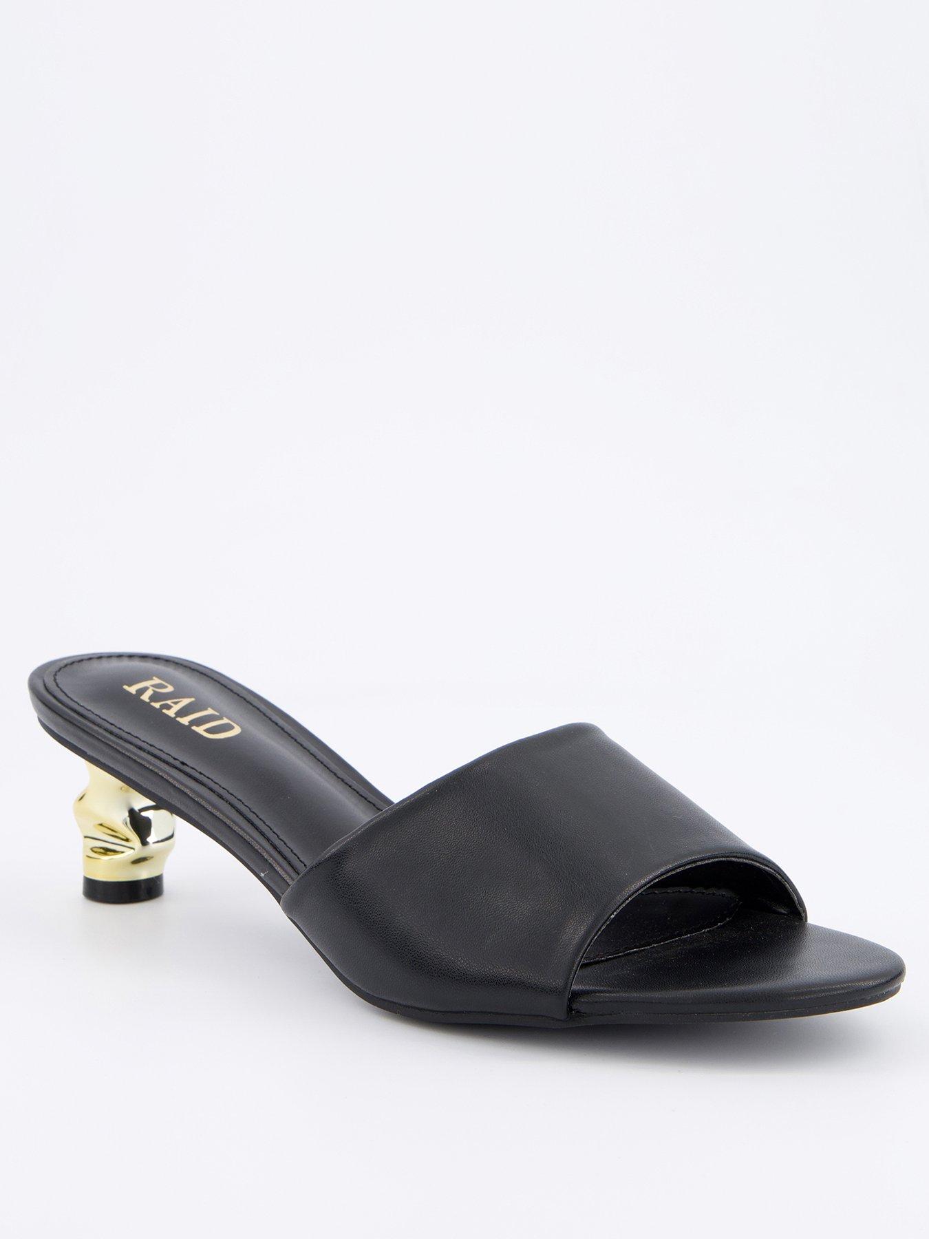 stillFront image of raid-athena-heeled-sandals-black