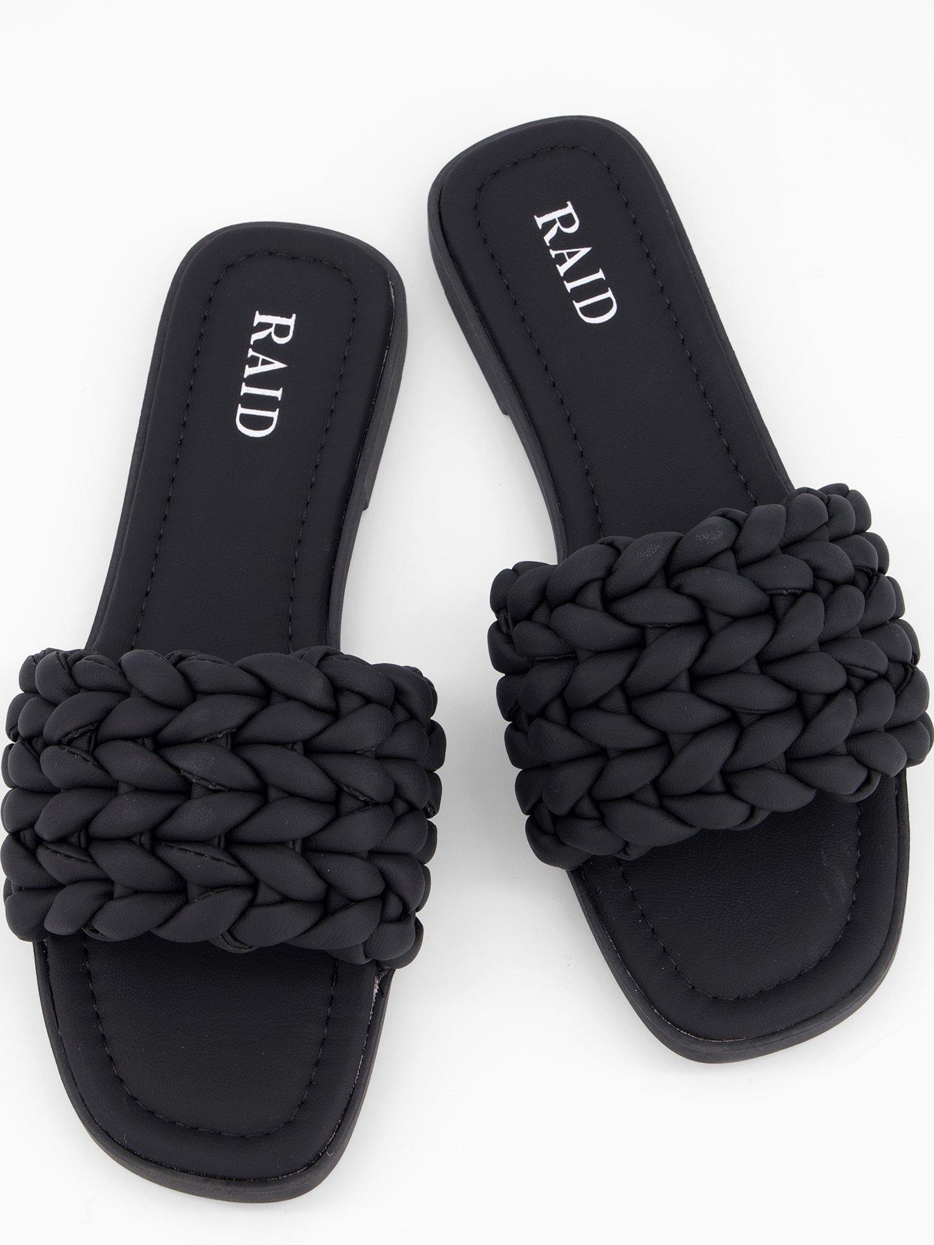  image of raid-jona-sandals-flat-black