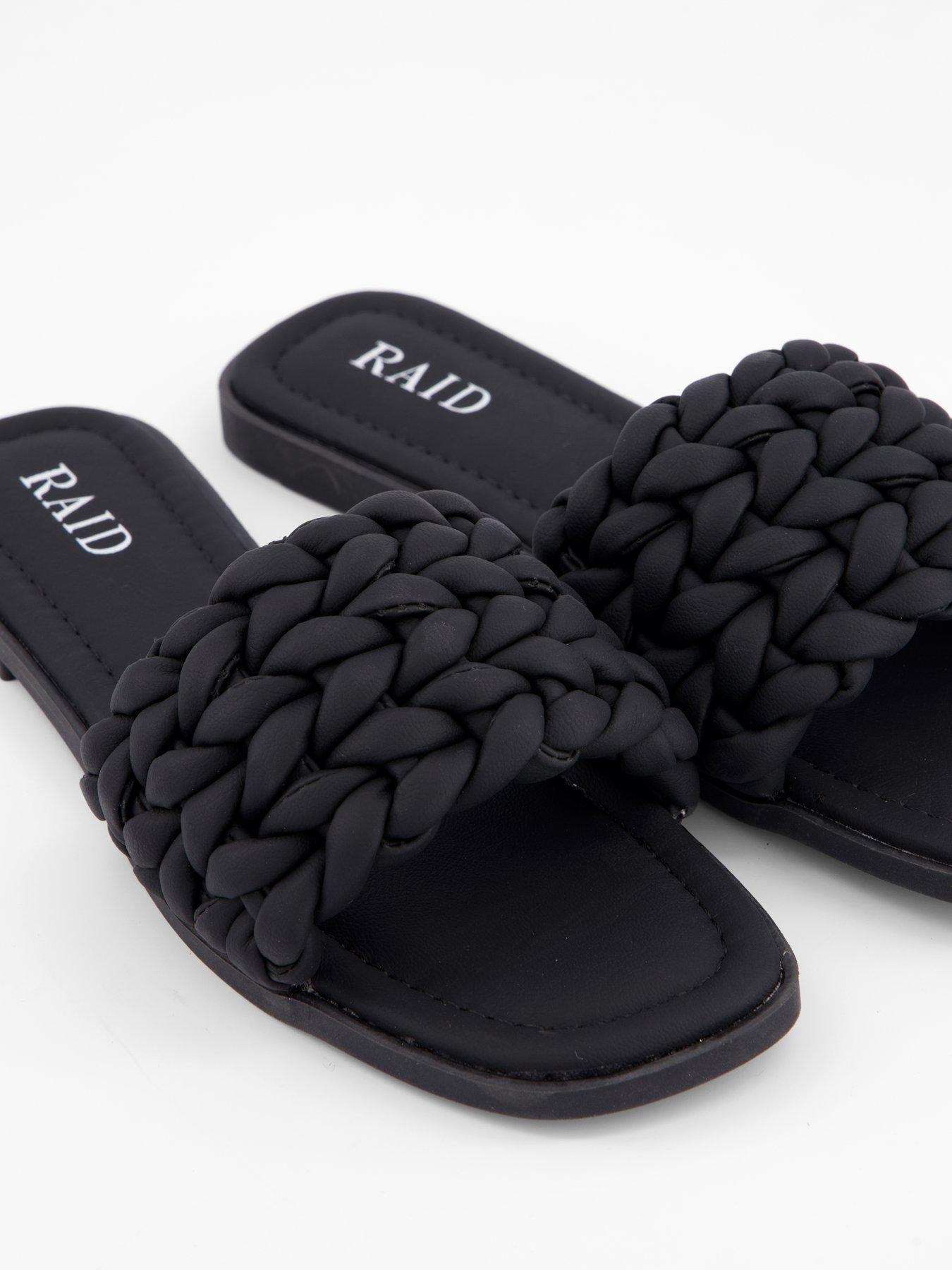  image of raid-jona-sandals-flat-black