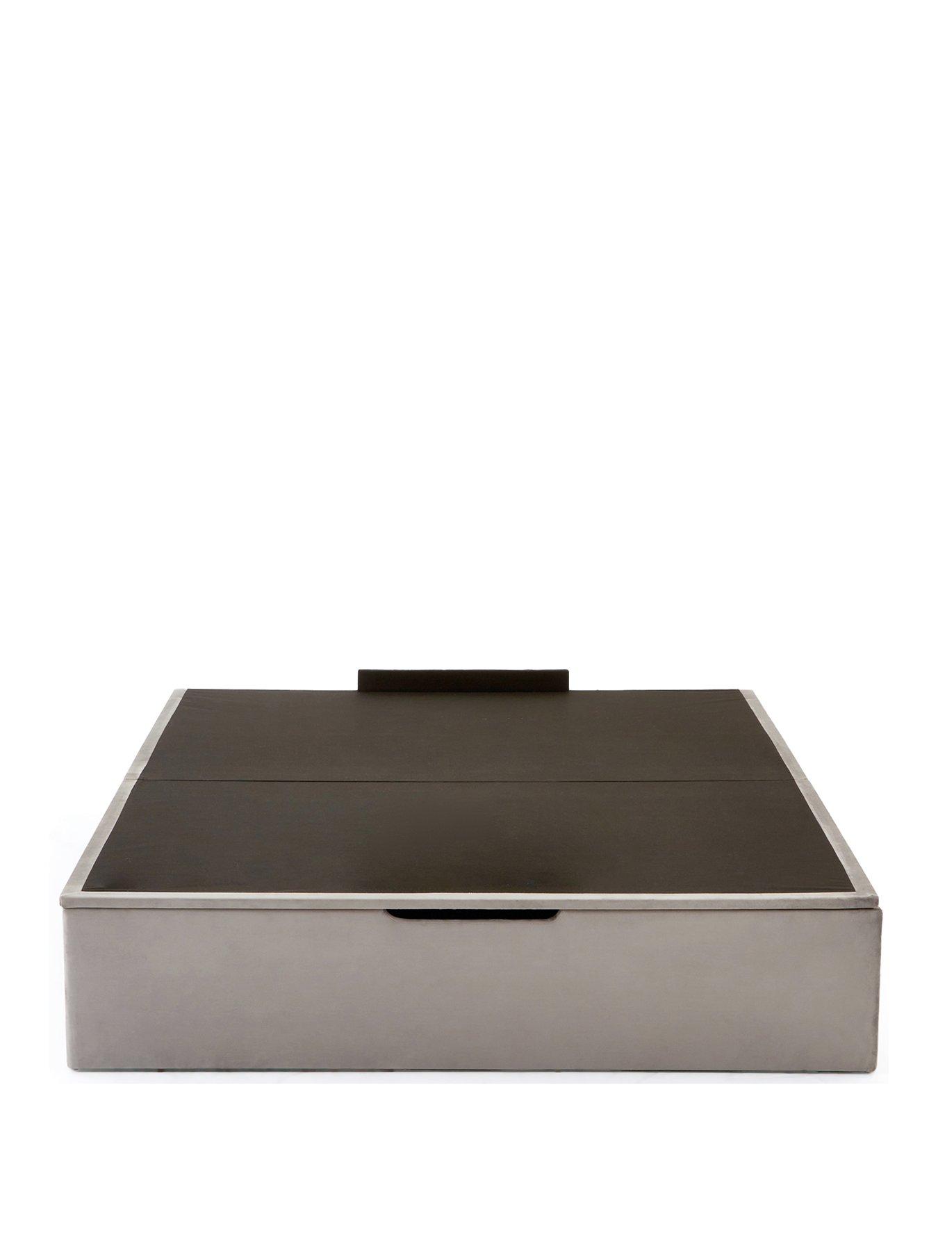 Image 2 of 7 of Very Home Duncan End Lift Up Storage Ottoman Bed with Mattress Options (Buy &amp; SAVE!) - Grey