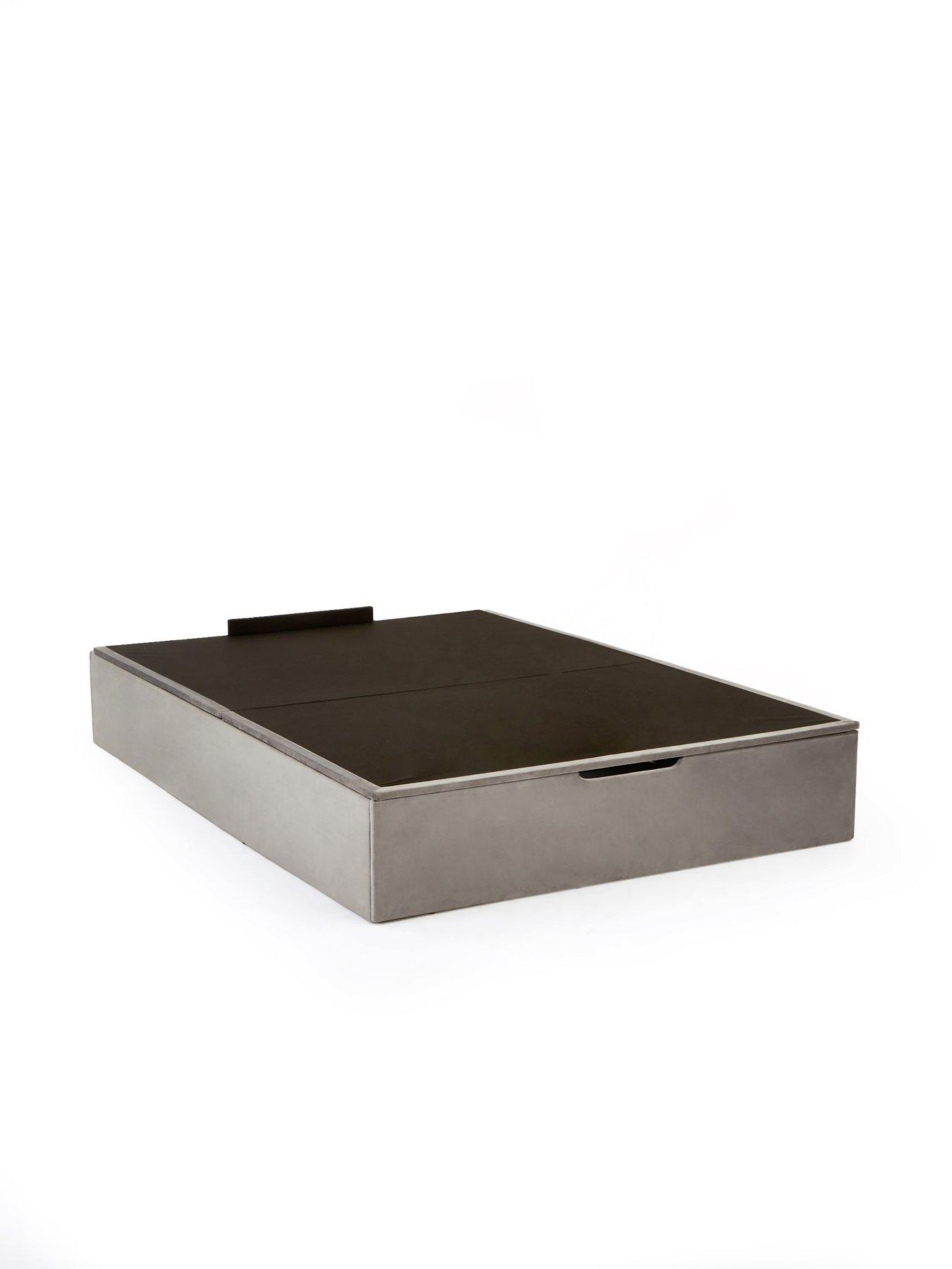 Image 3 of 7 of Very Home Duncan End Lift Up Storage Ottoman Bed with Mattress Options (Buy &amp; SAVE!) - Grey